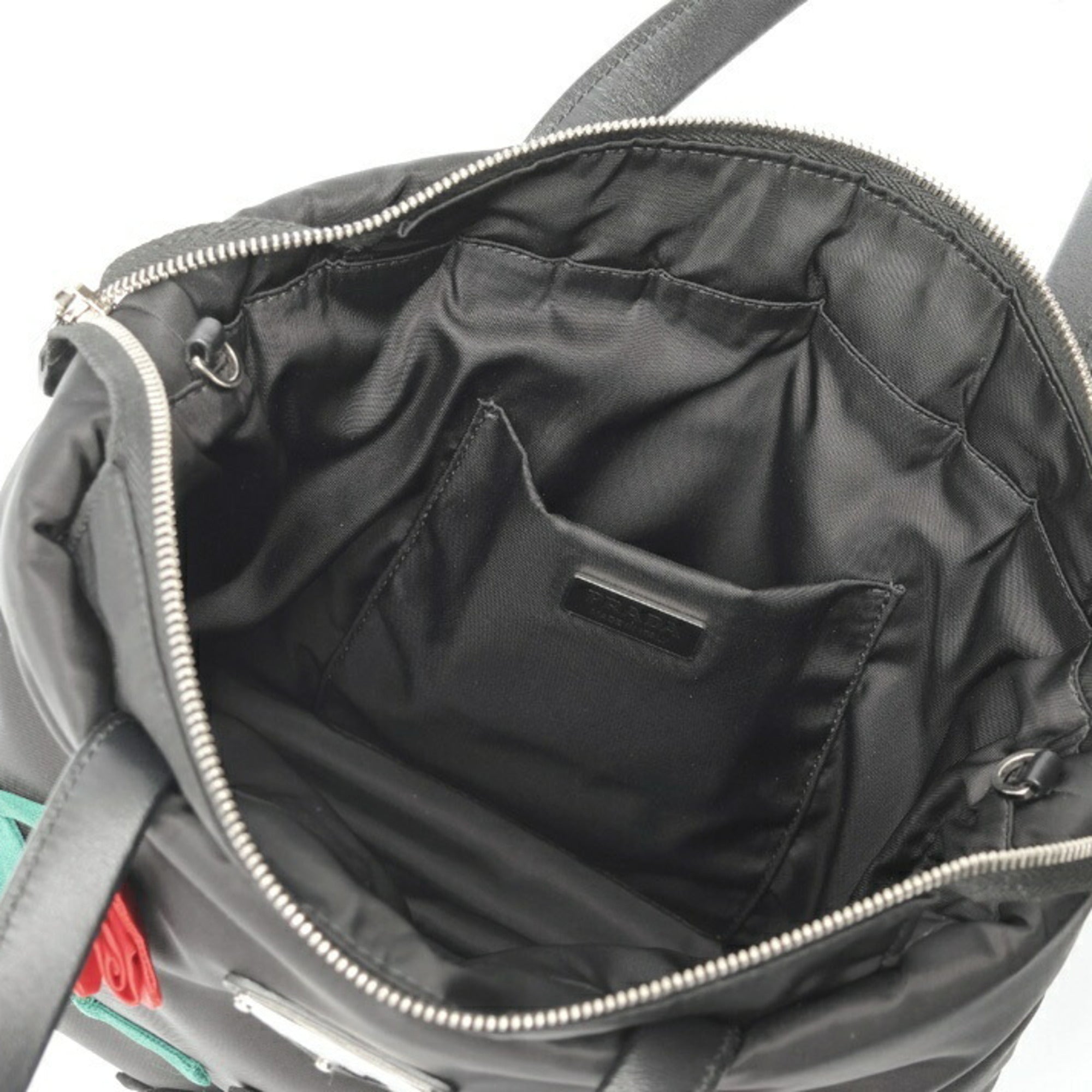 Prada Black Nylon Shoulder Bag Tote Bag (Pre-Owned)
