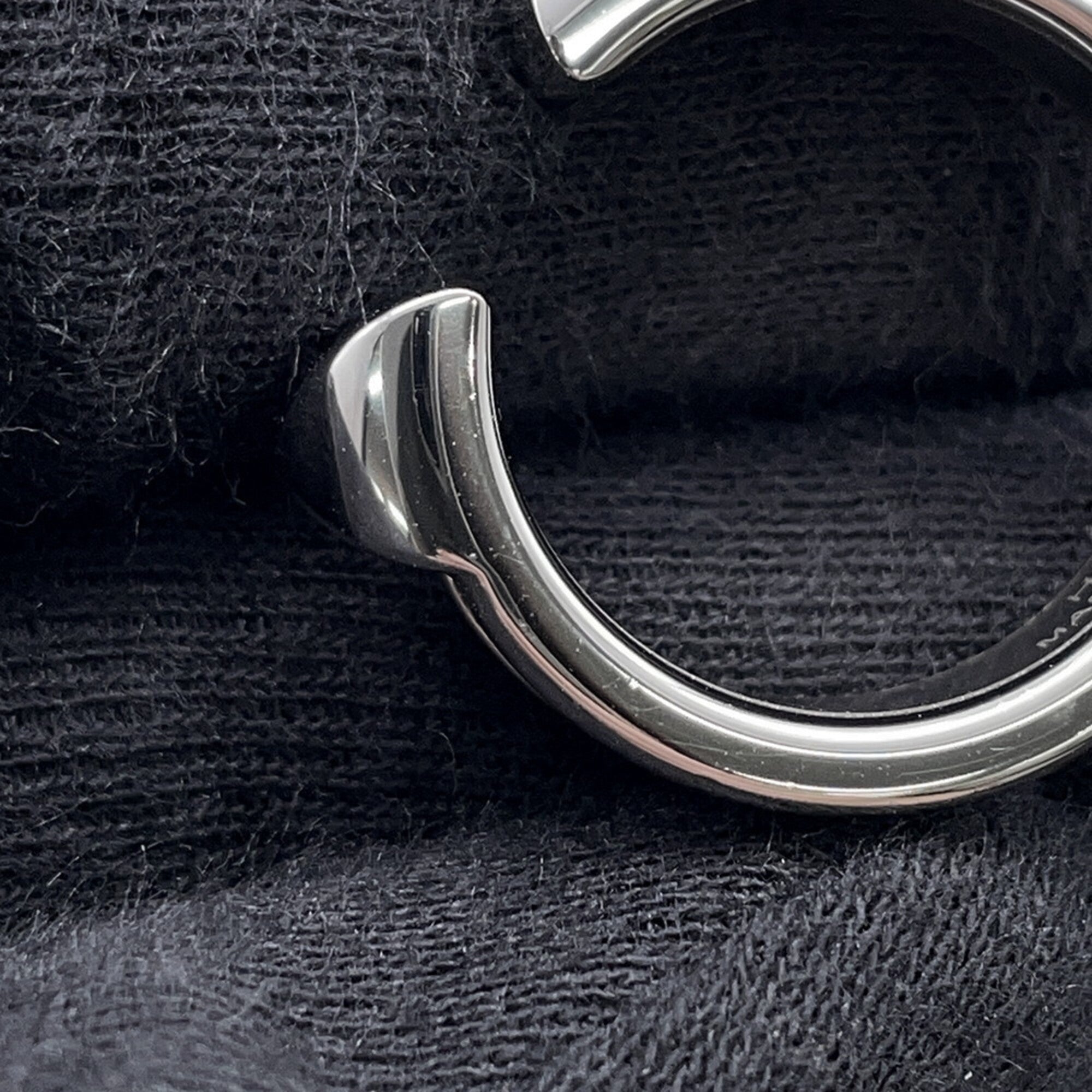 Hermes Black Metal Band Ring (Pre-Owned)