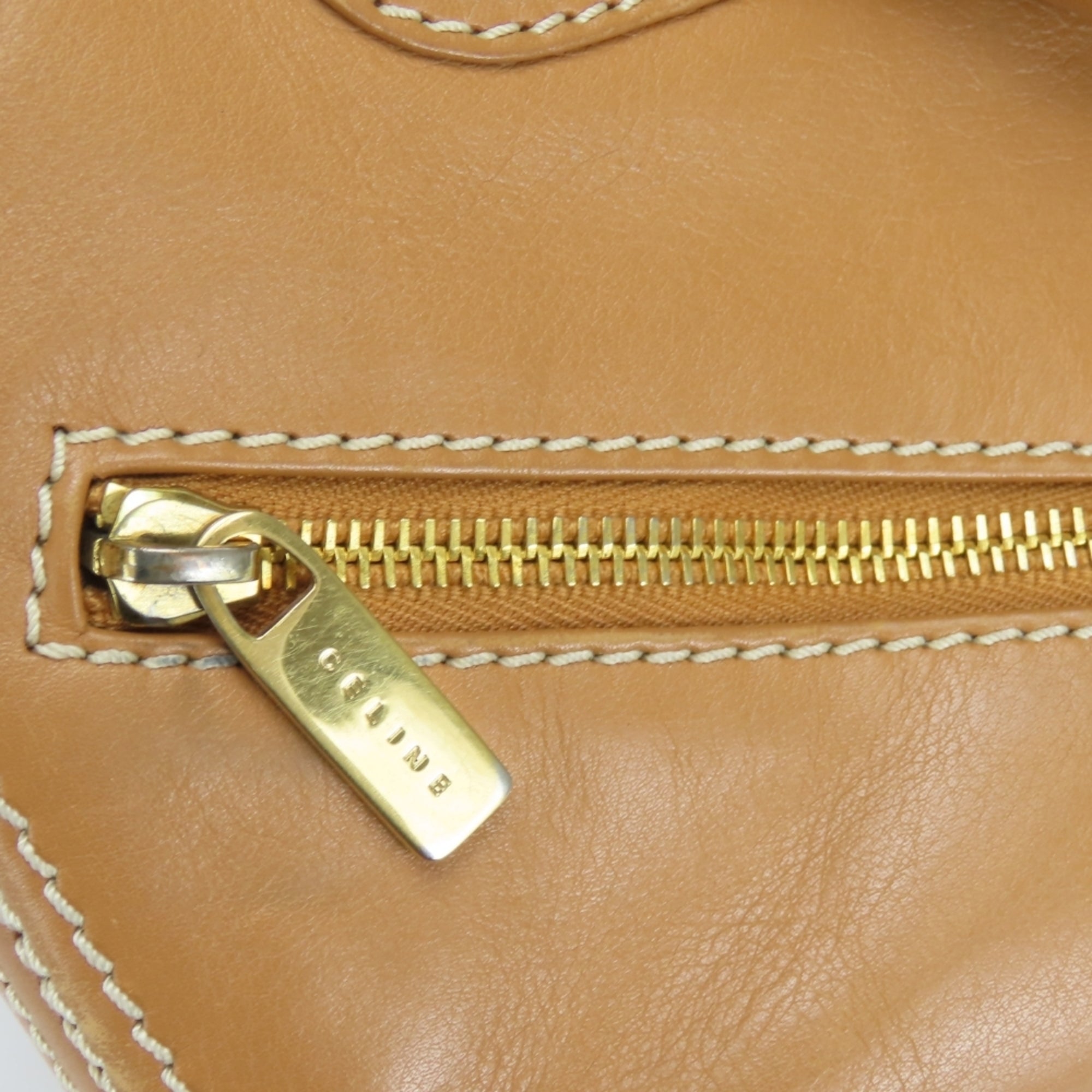 Celine Boogie Brown Camel Leather Handbag (Pre-Owned)