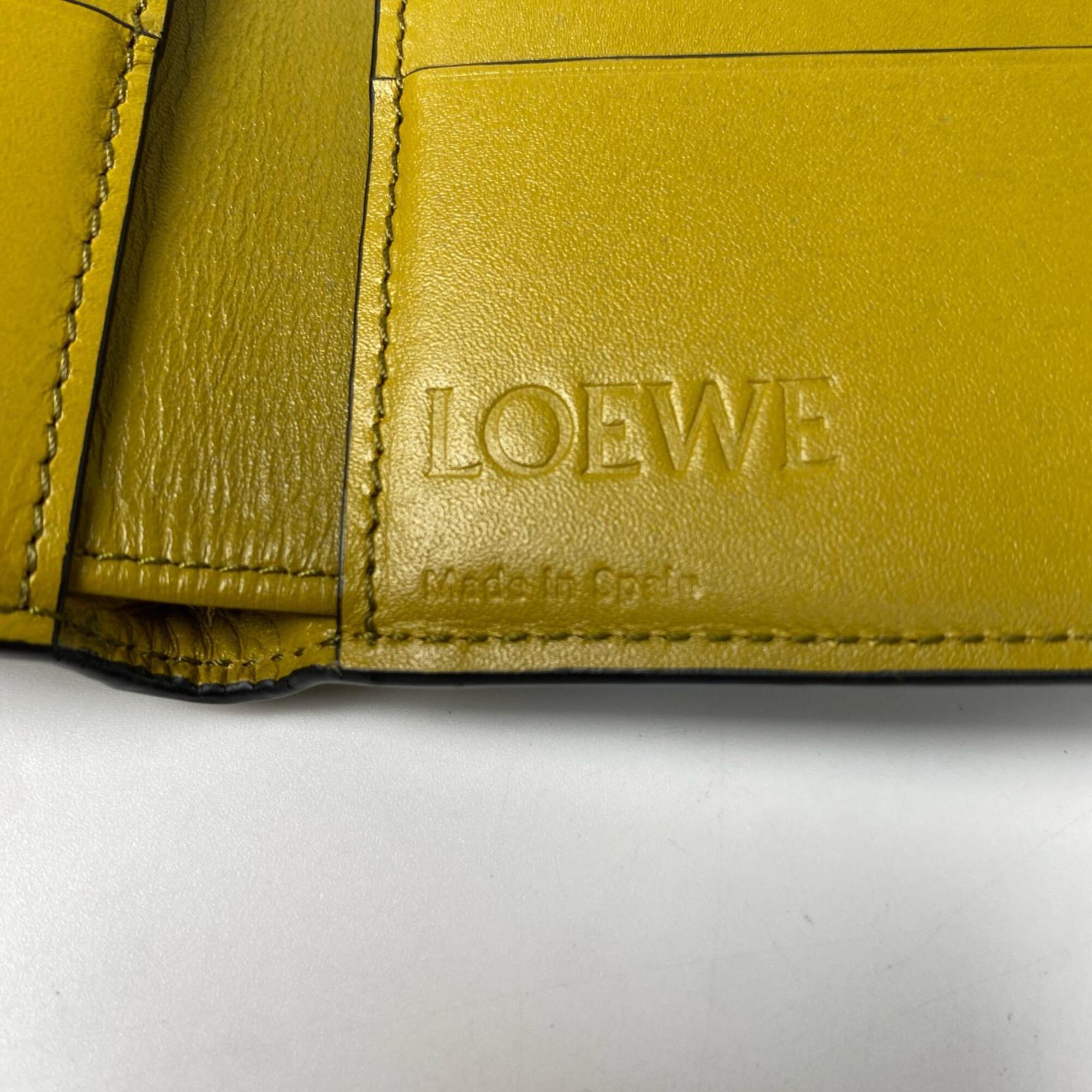 Loewe Yellow Leather Wallet (Bi-Fold) (Pre-Owned)