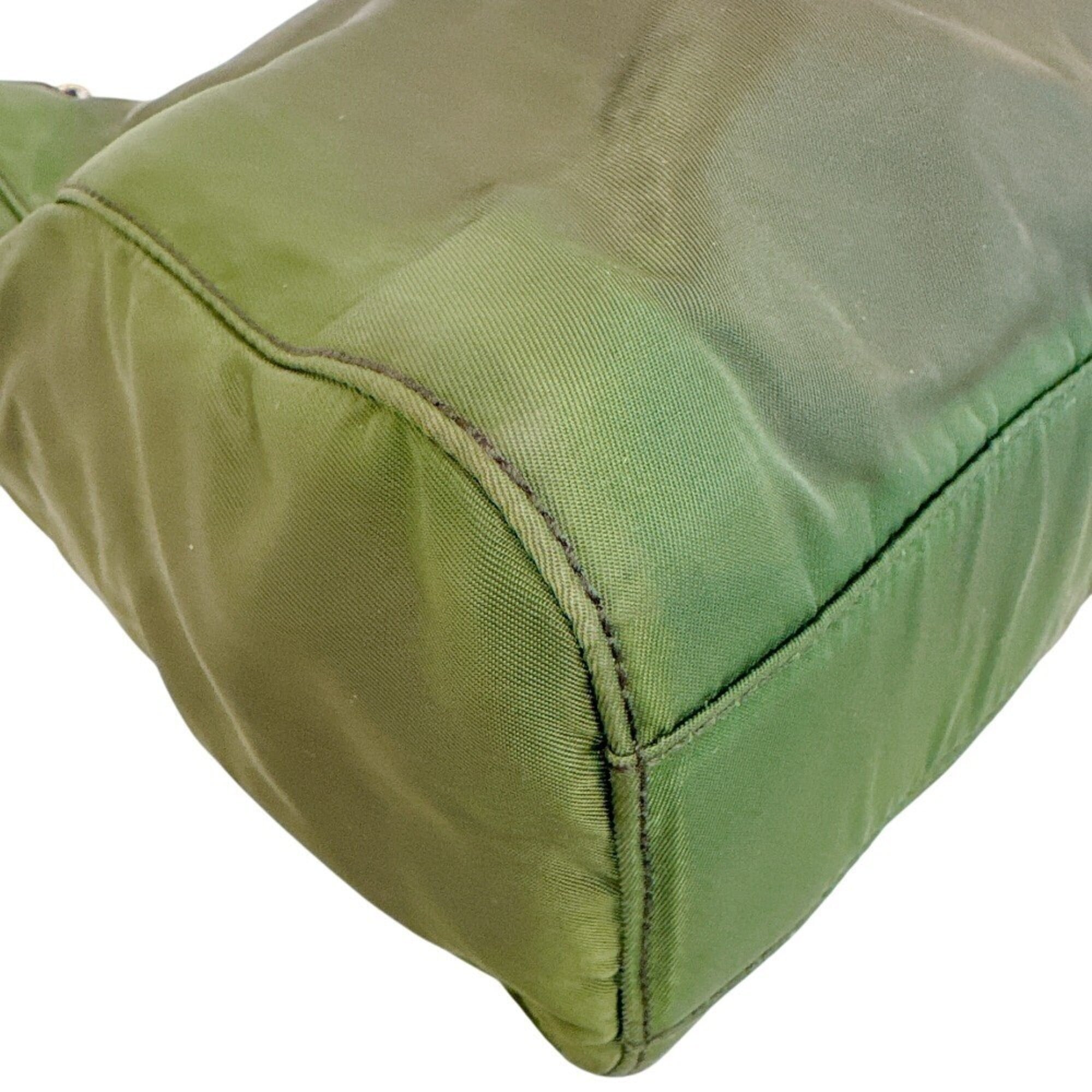 Prada Green Nylon Tote Bag (Pre-Owned)