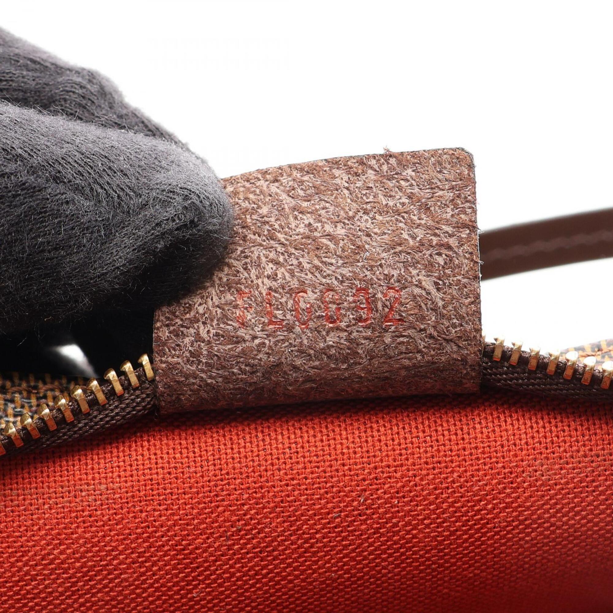 Louis Vuitton Brown Coated Canvas Leather Handbag (Pre-Owned)