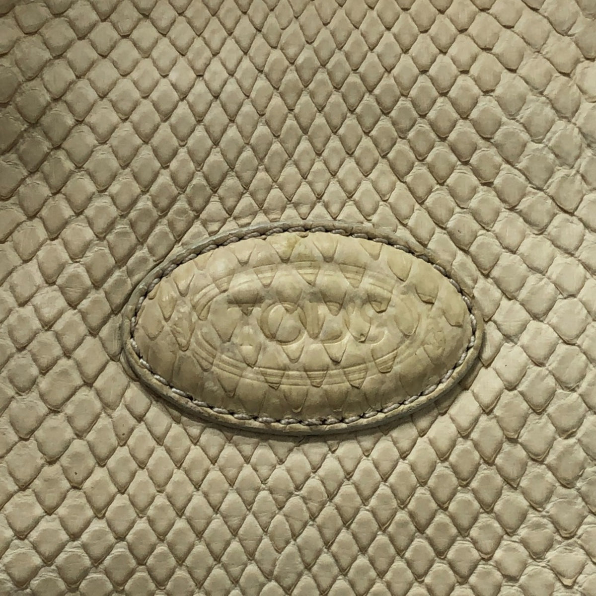 Tod's White Leather Handbag Shoulder Bag Tote Bag (Pre-Owned)
