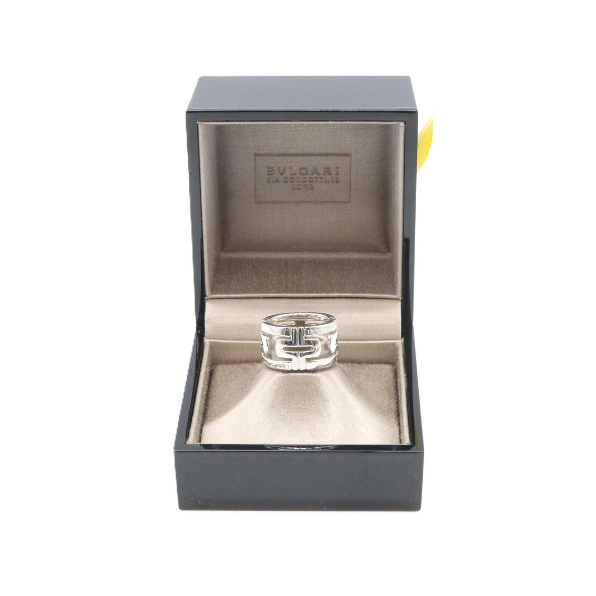 Bvlgari Silver White Gold (18K) Band Ring (Pre-Owned)