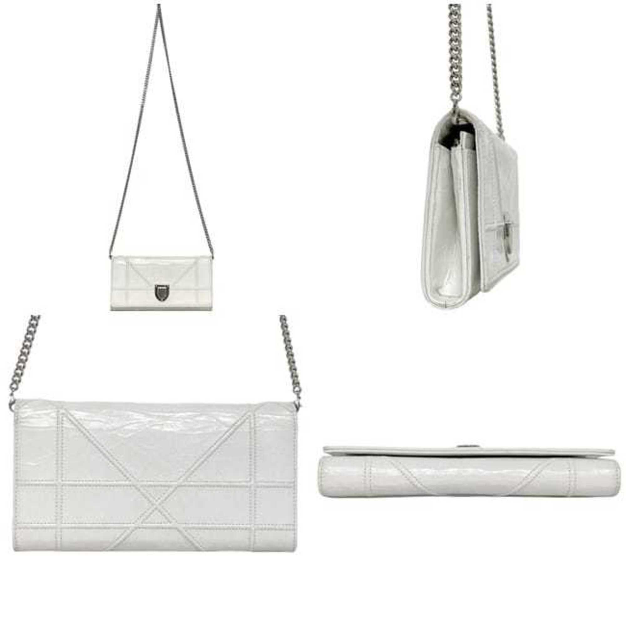 Christian Dior White Leather Shoulder Bag (Pre-Owned)