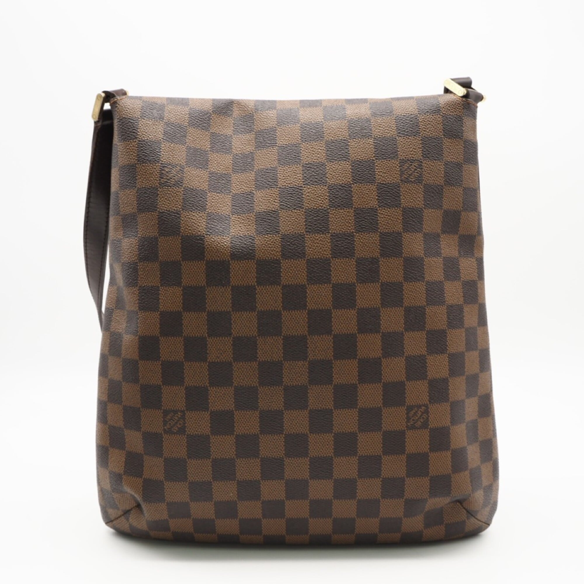 Louis Vuitton Damier Brown Coated Canvas Leather Shoulder Bag (Pre-Owned)