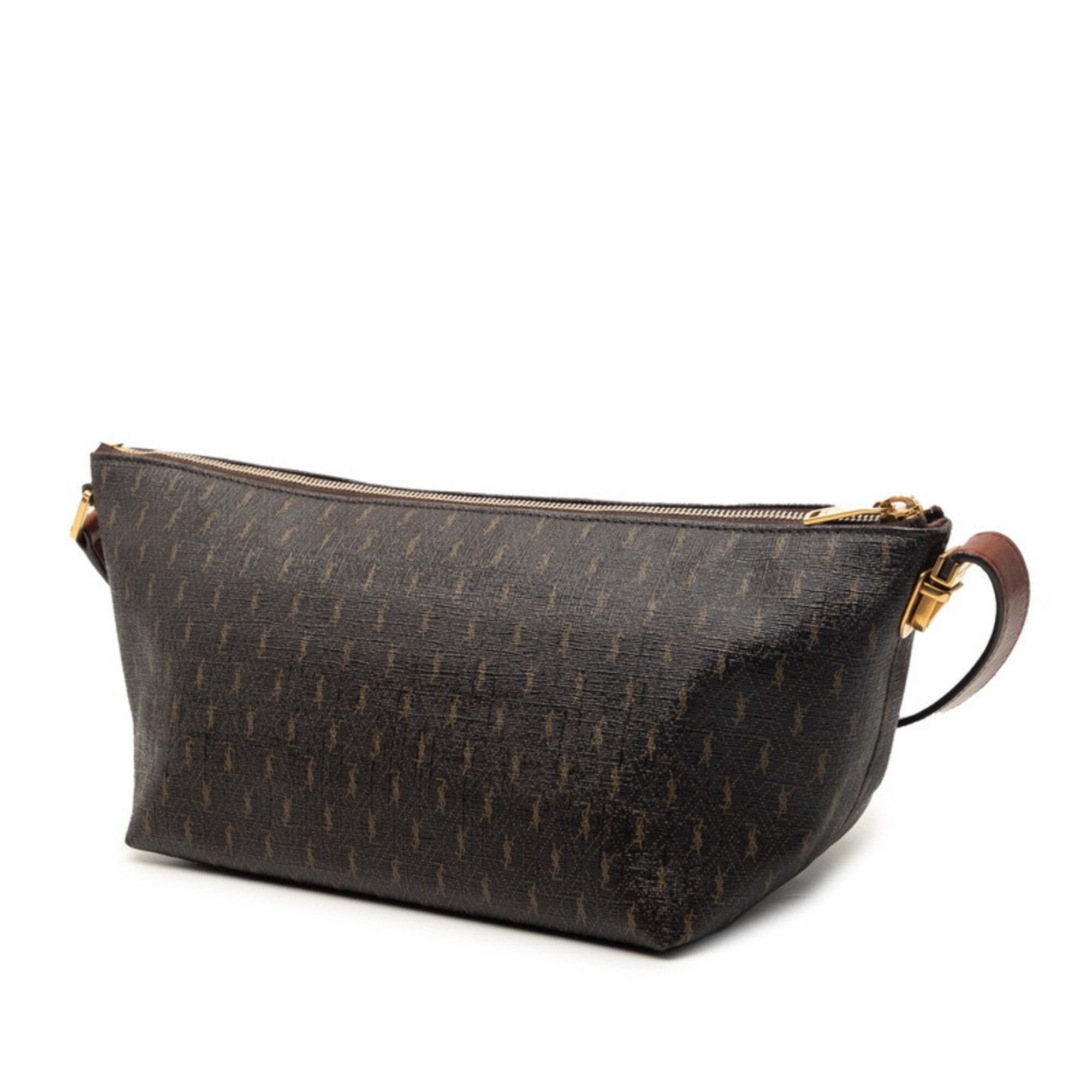 Saint Laurent Brown Pvc Shoulder Bag (Pre-Owned)