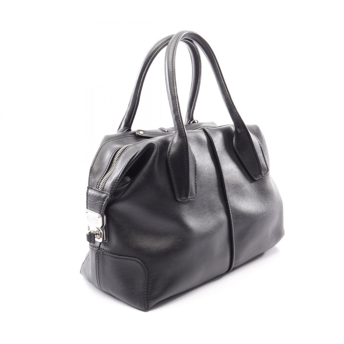 Tod's Black Leather Handbag (Pre-Owned)