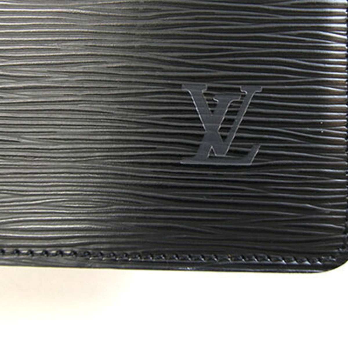 Louis Vuitton Epi Black Noir Epi Leather Handbag (Pre-Owned)