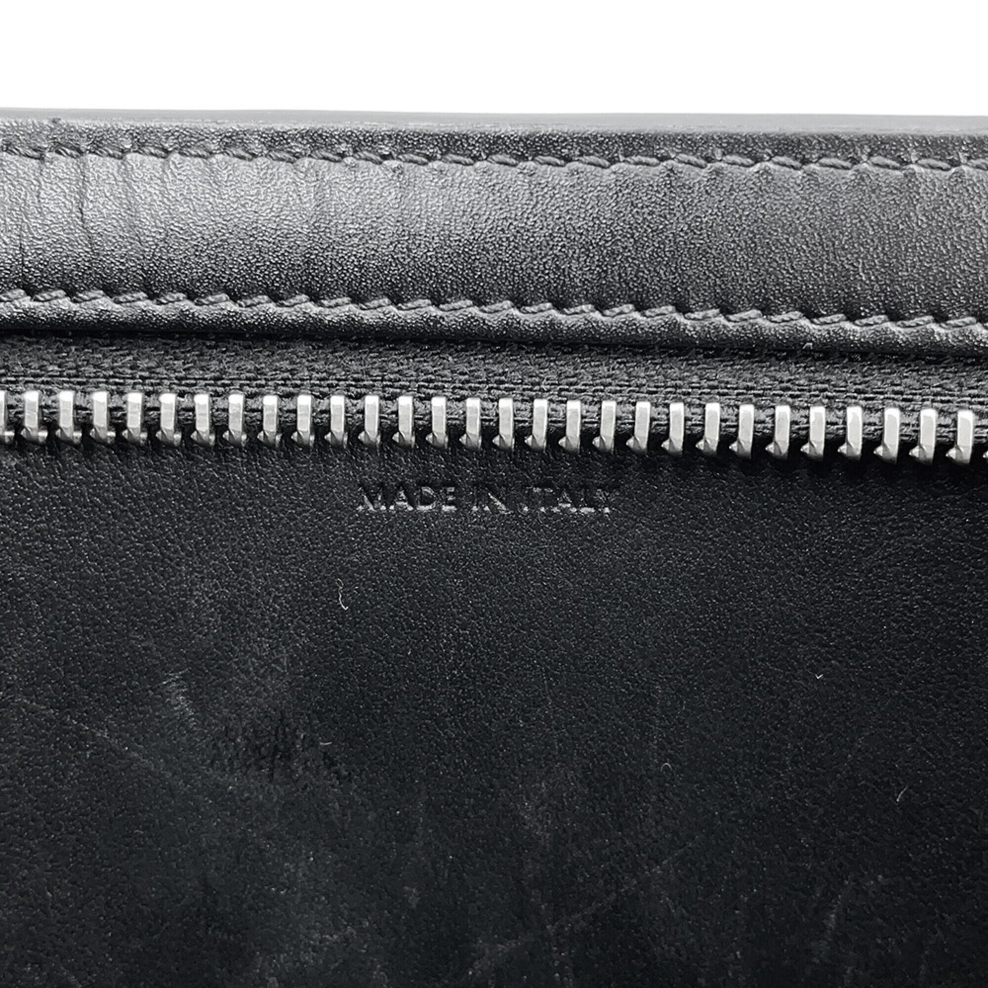 Celine Black Leather Clutch Bag (Pre-Owned)