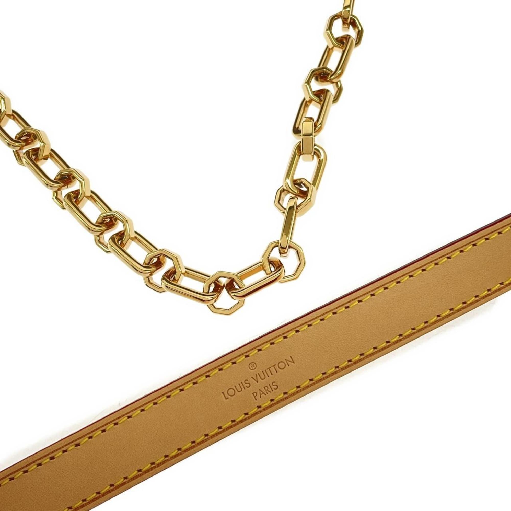 Louis Vuitton Marron Coated Canvas Shoulder Bag (Pre-Owned)