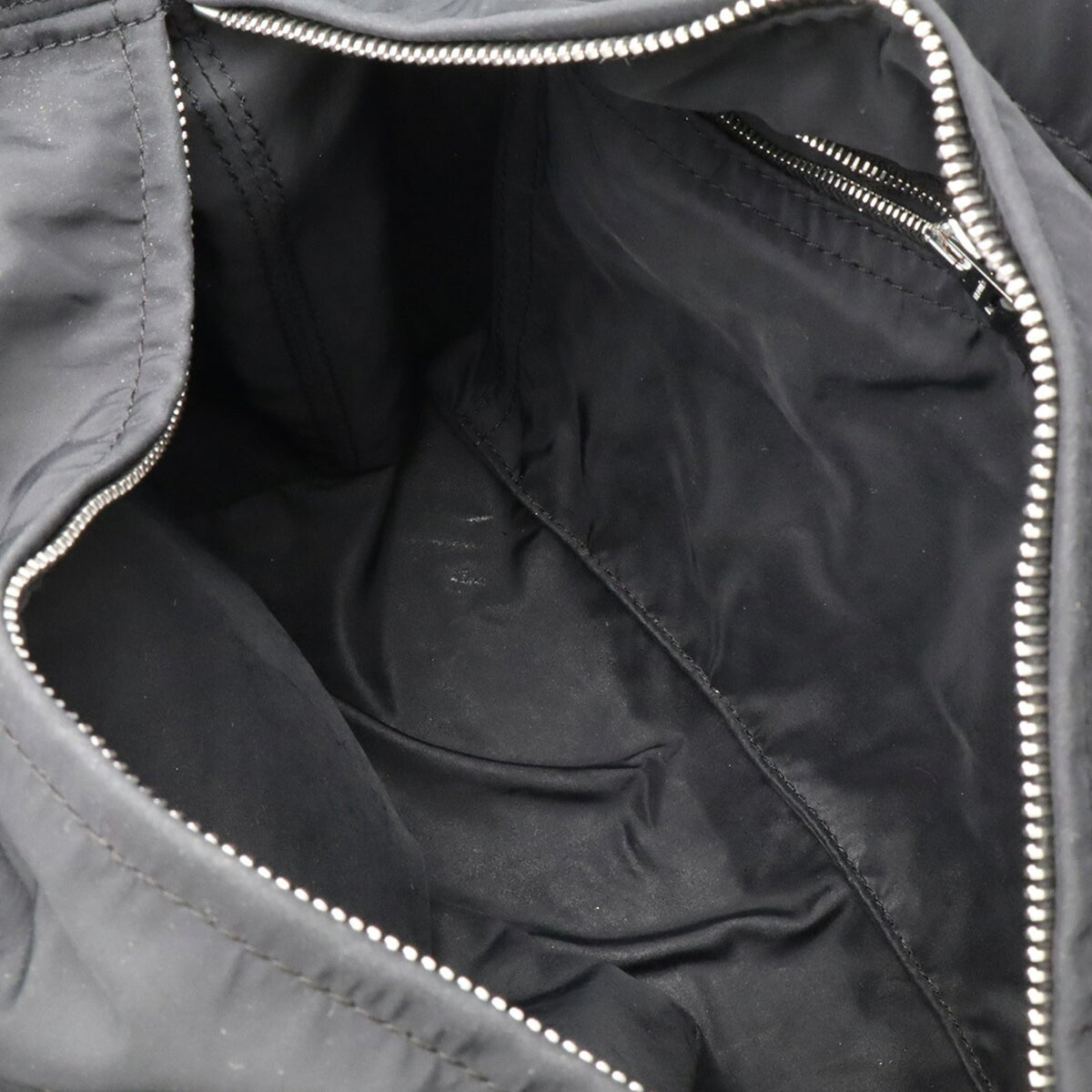 Hermes Black Nylon Handbag Tote Bag (Pre-Owned)