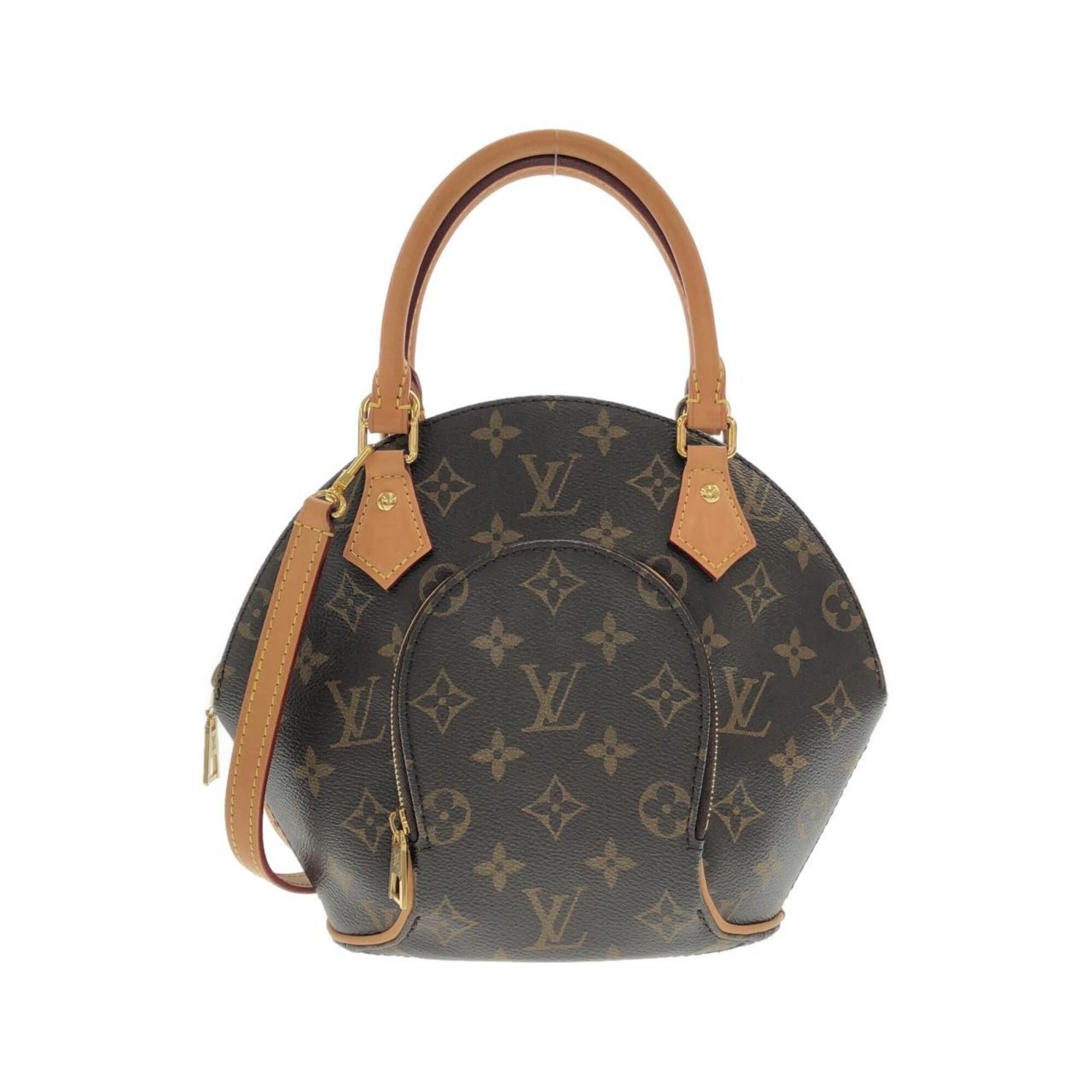 Louis Vuitton Monogram Marron Coated Canvas Handbag (Pre-Owned)