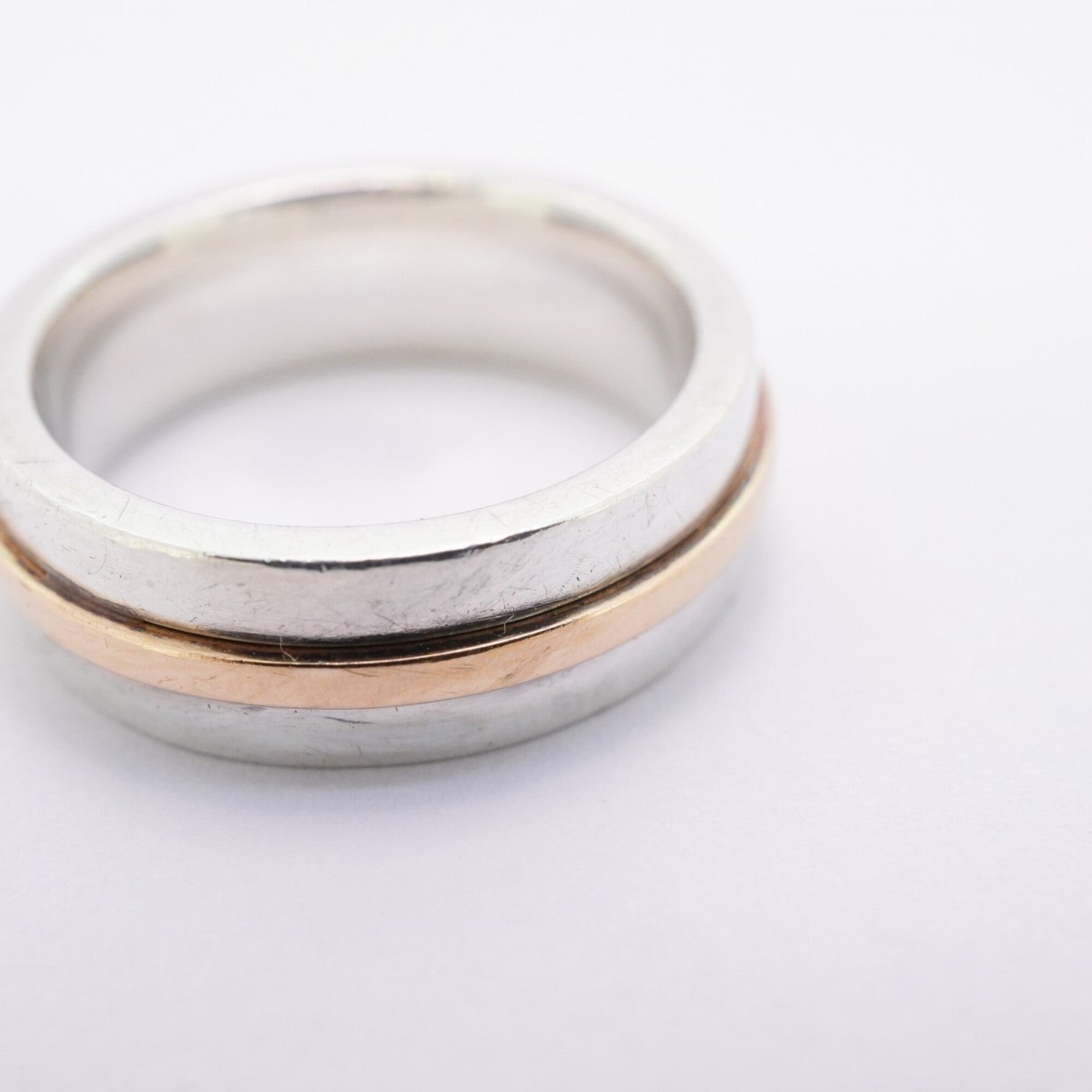 Tiffany Pink Gold (18K) Silver 925 Band Ring (Pre-Owned)