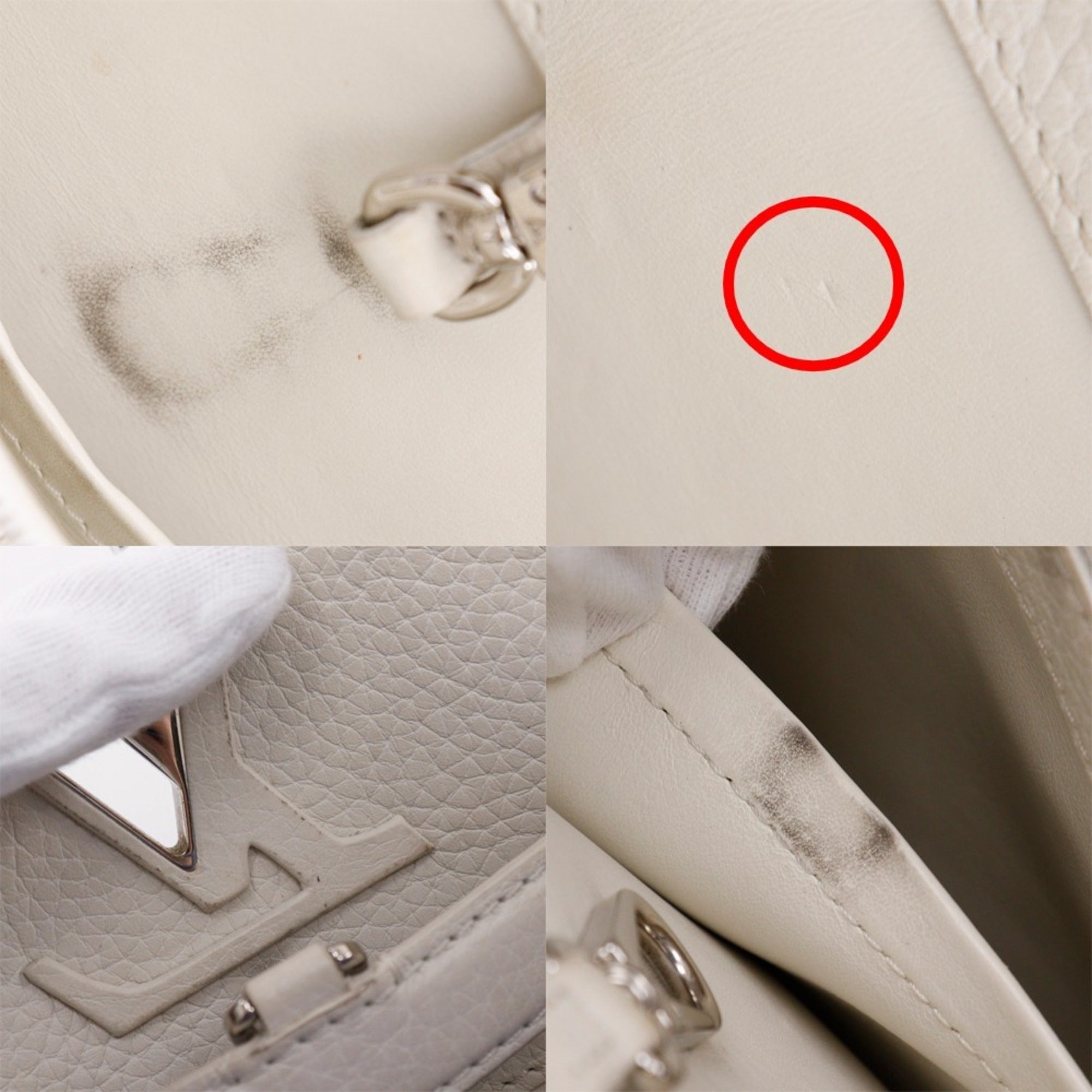 Louis Vuitton Blue White Handbag (Pre-Owned)