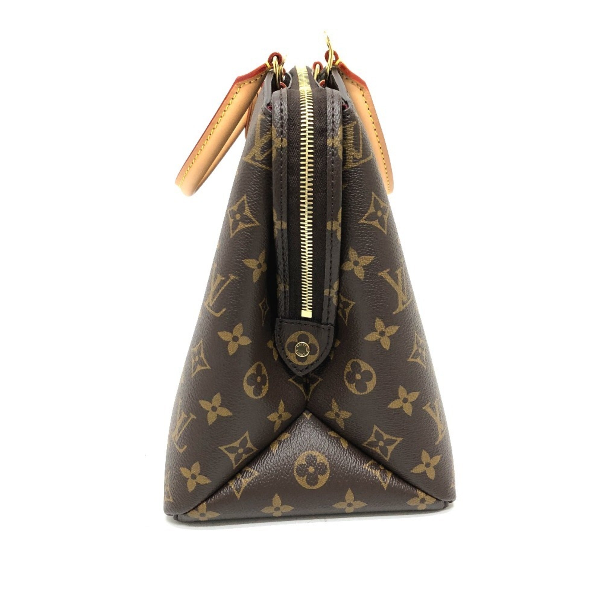 Louis Vuitton Monogram Brown Galle Monogram Red Color Monogram Handbag (Pre-Owned)