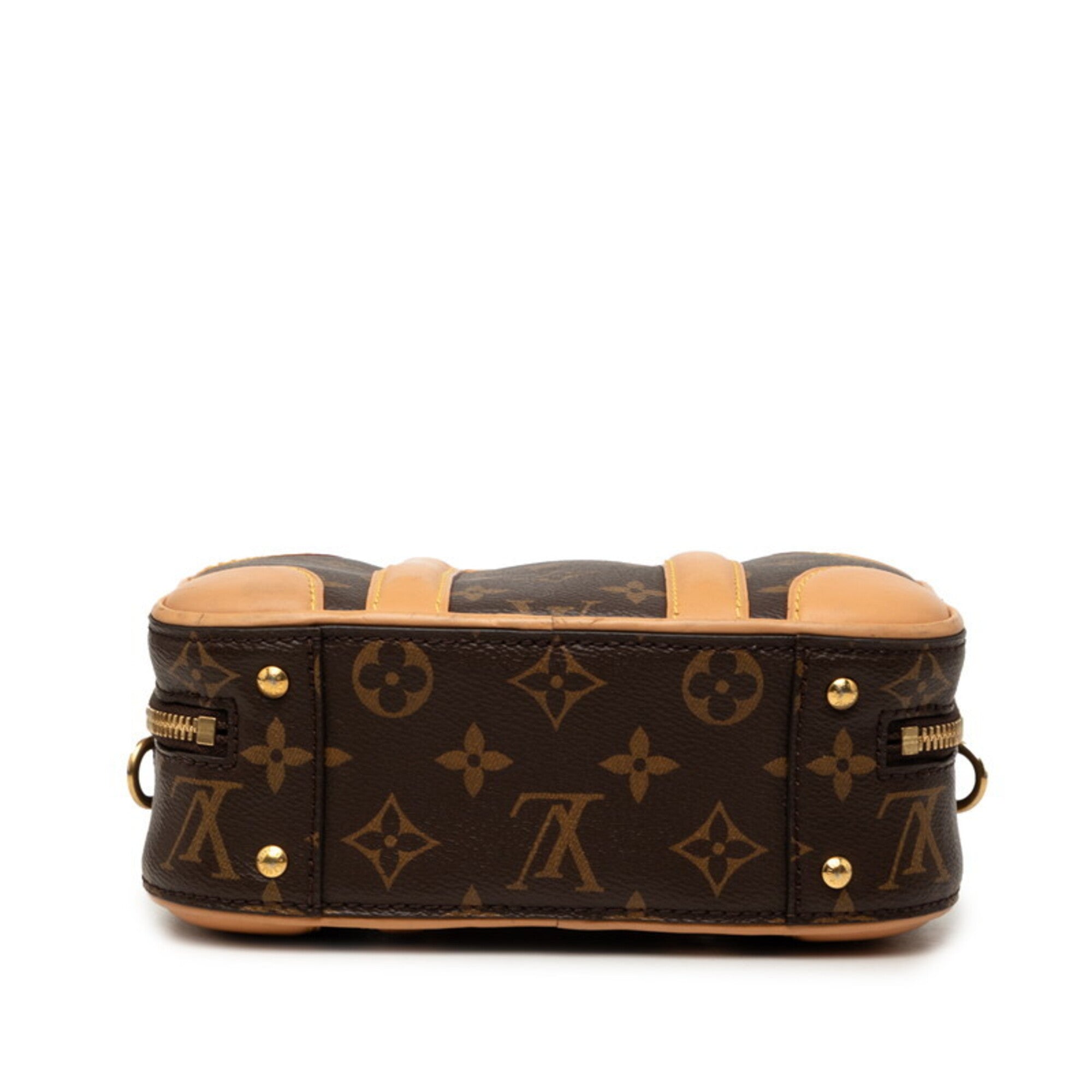 Louis Vuitton Monogram Brown Pvc Leather Handbag Shoulder Bag (Pre-Owned)