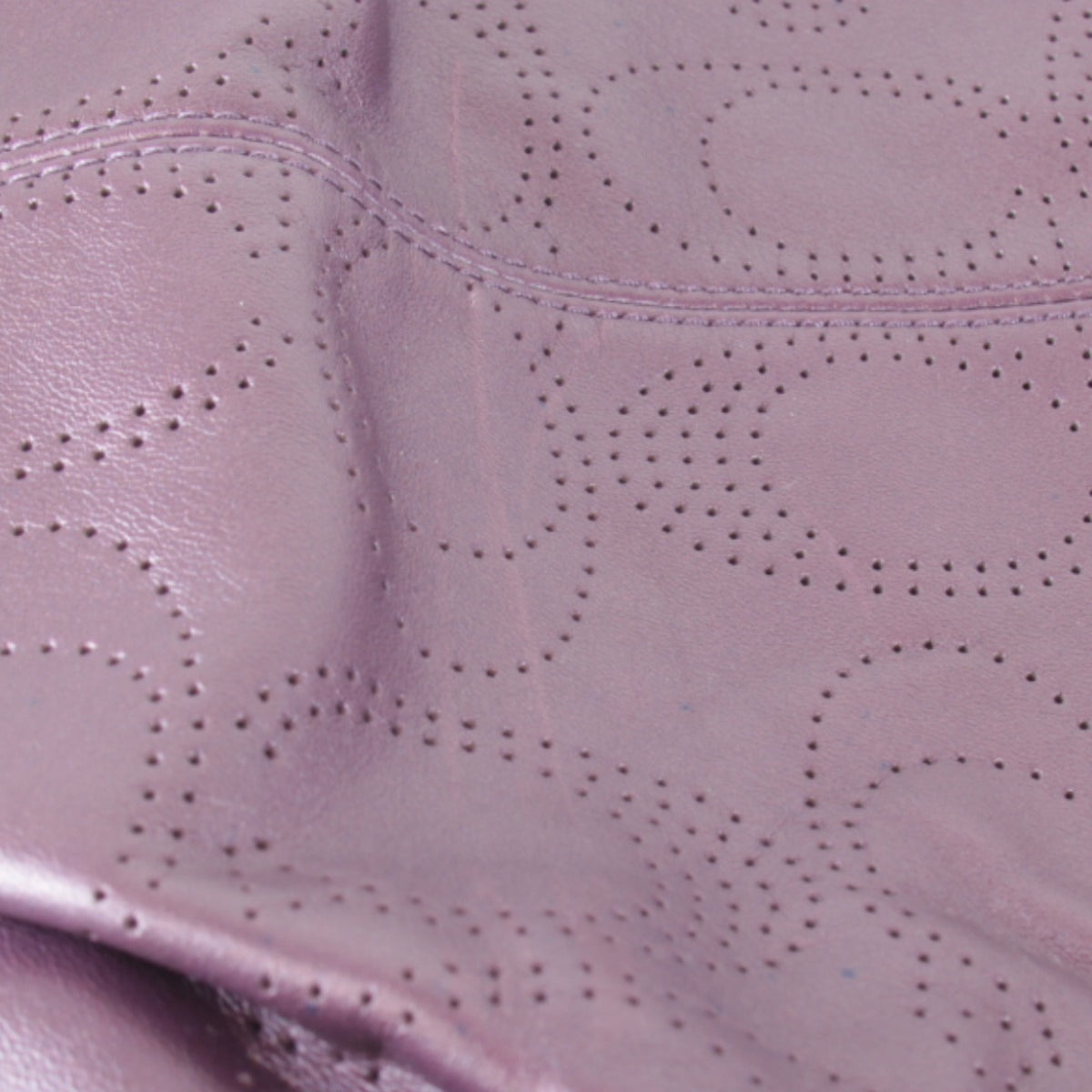 Coach Purple Leather Shoulder Bag (Pre-Owned)