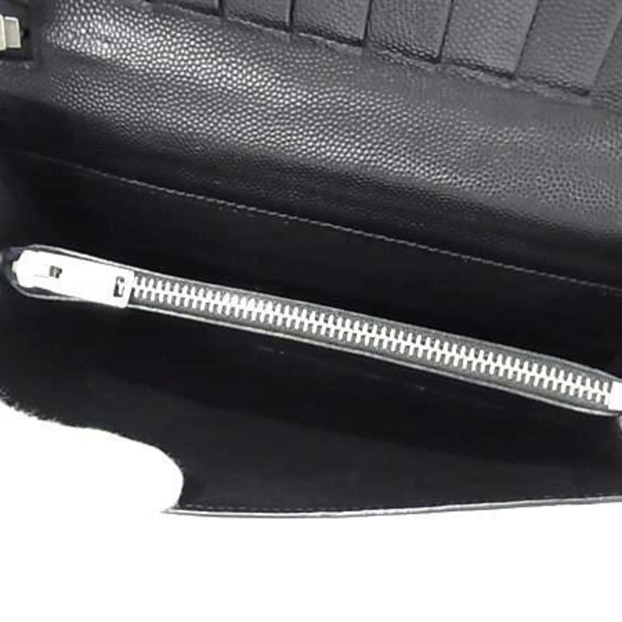 Saint Laurent Black Leather Coin Purse/Coin Case (Pre-Owned)