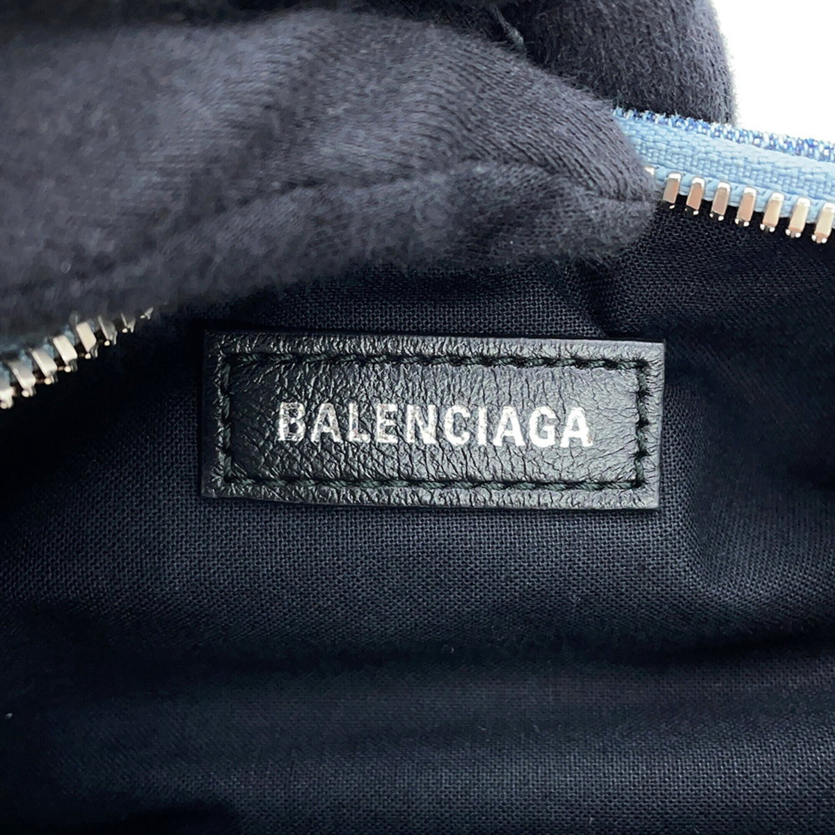 Balenciaga Blue Denim Handbag Shoulder Bag (Pre-Owned)