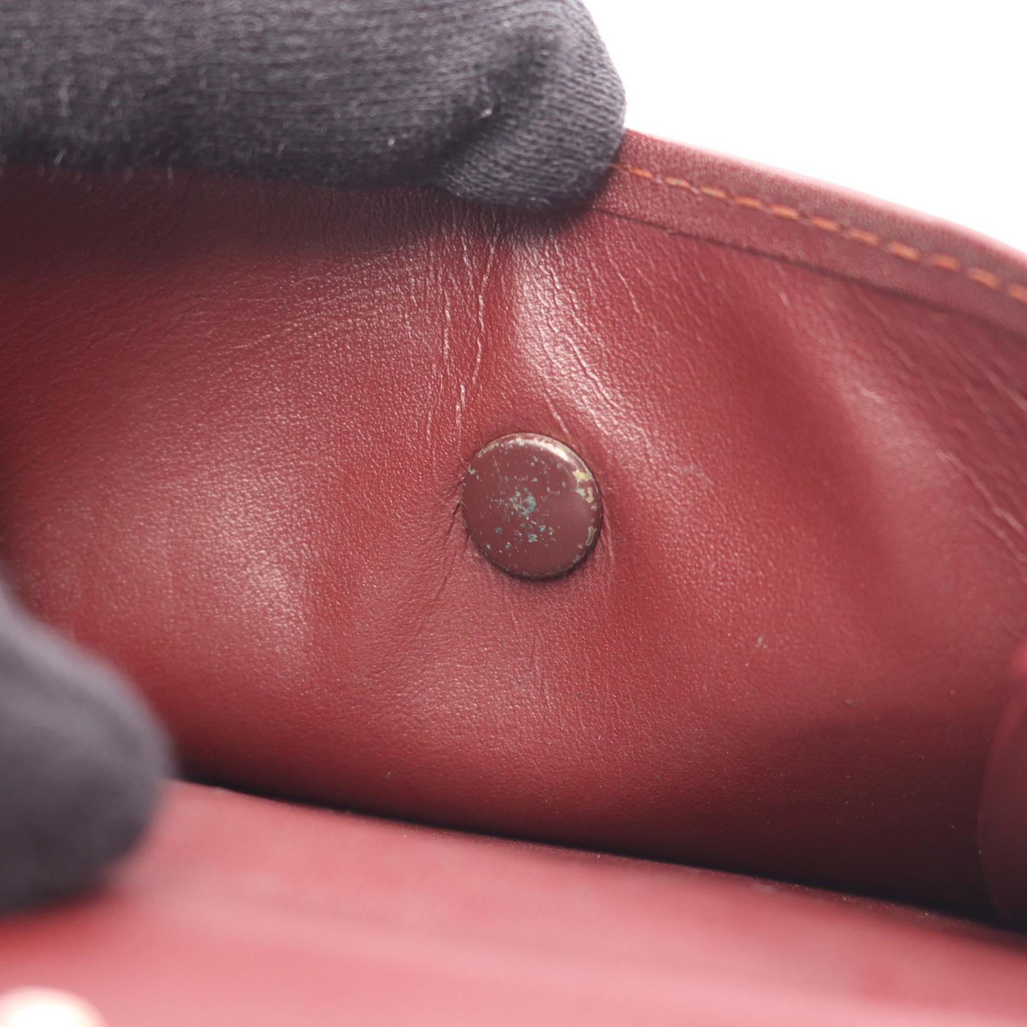 Cartier Bordeaux Leather Wallet (Bi-Fold) (Pre-Owned)
