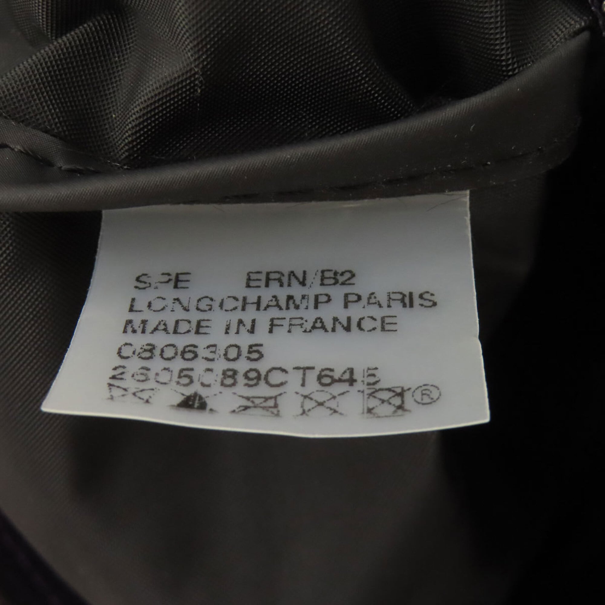 Longchamp Le Pliage Brown Purple Nylon Handbag (Pre-Owned)