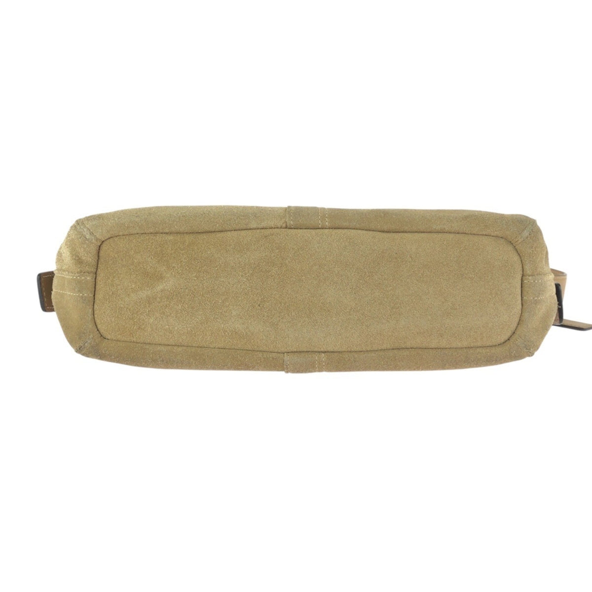 Coach Beige Brown Canvas Leather Messenger Bag Shoulder Bag (Pre-Owned)