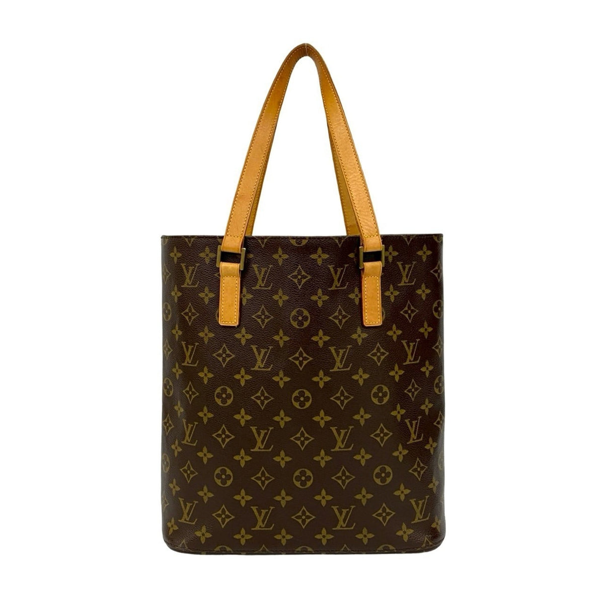 Louis Vuitton Brown Leather Pvc Shoulder Bag Tote Bag (Pre-Owned)