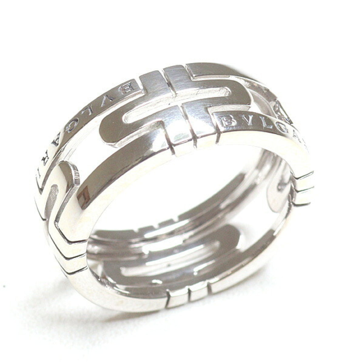 Bvlgari White Gold White Gold (18K) Band Ring (Pre-Owned)