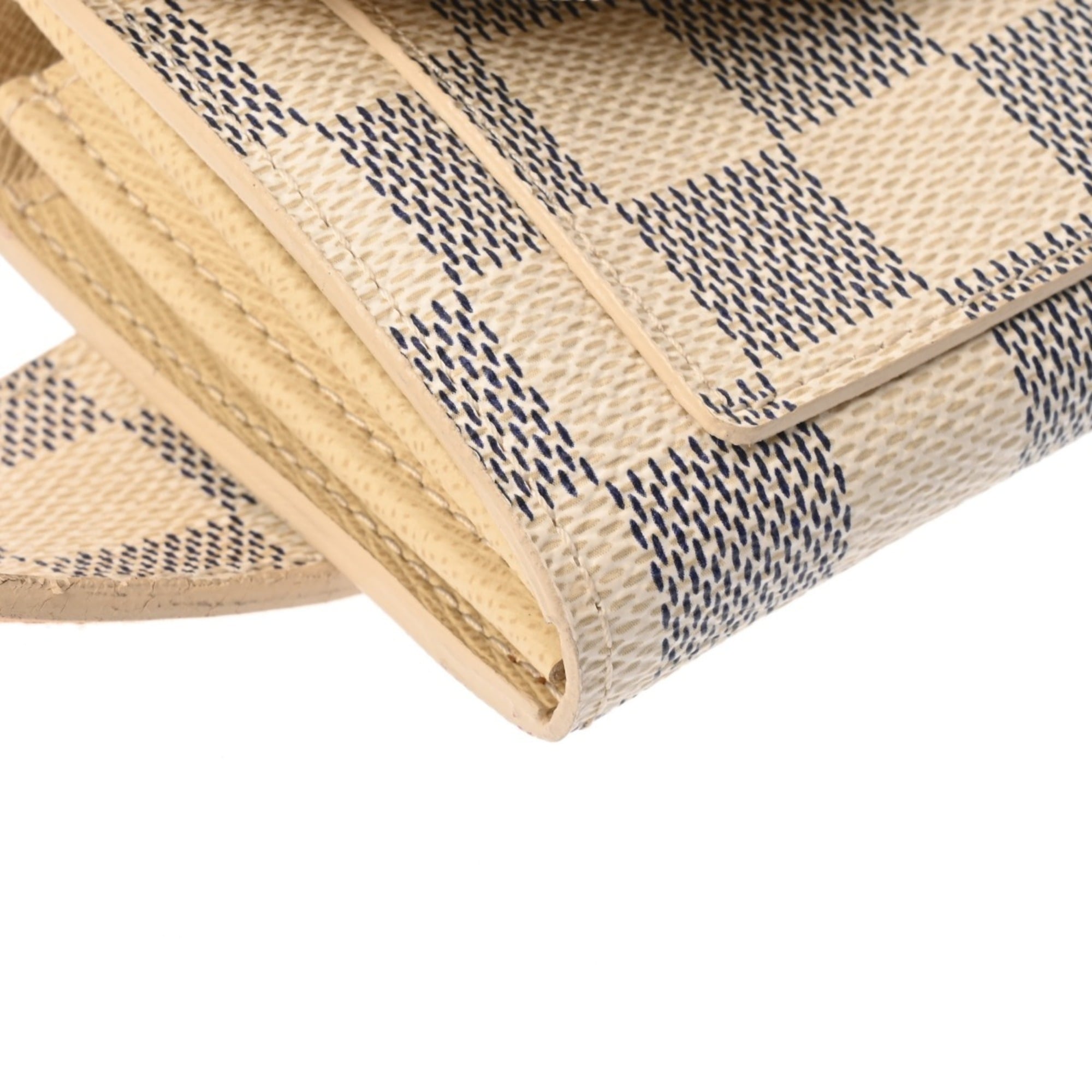 Louis Vuitton White Damier Azur Pochette (Pre-Owned)