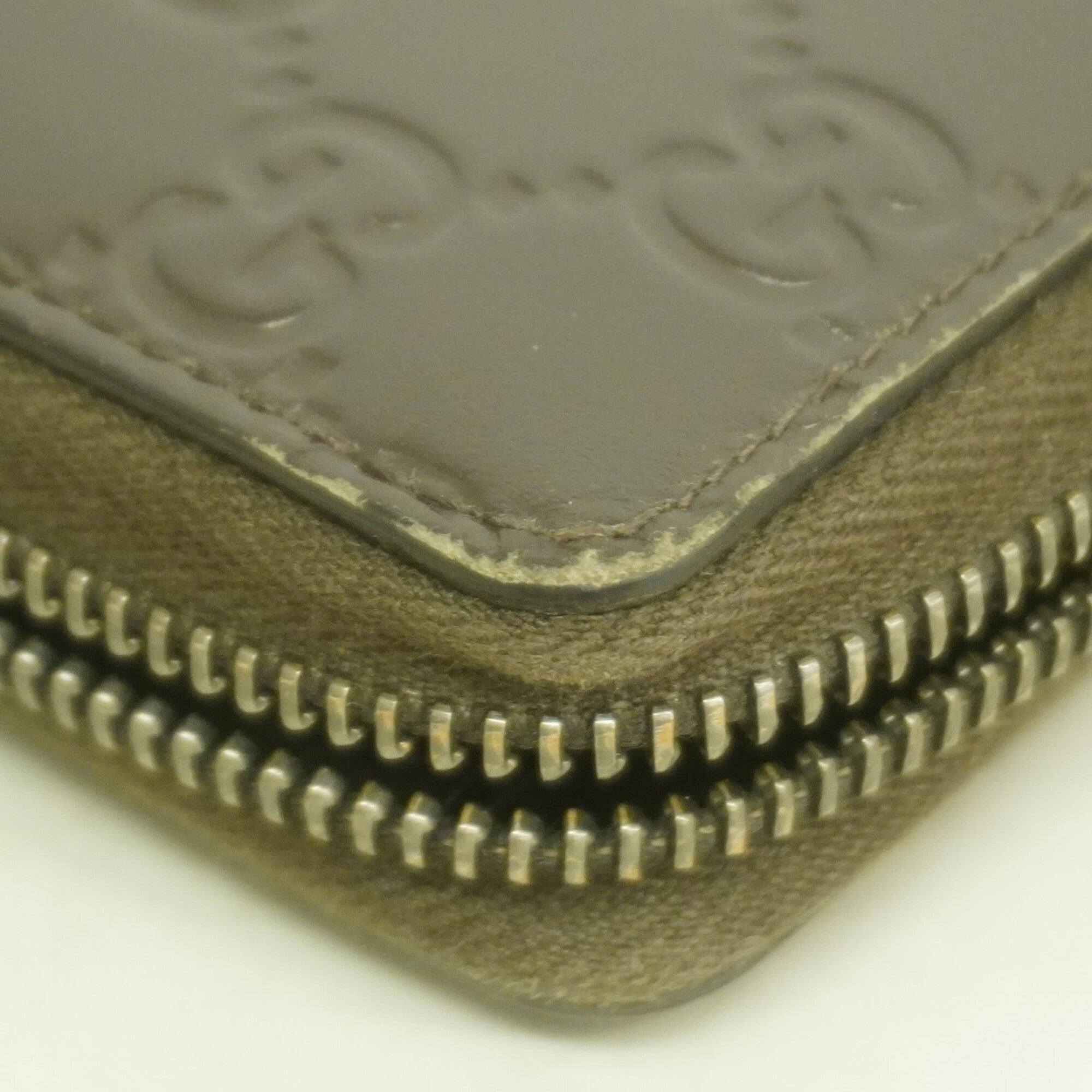 Gucci Brown Leather Long Wallet (Bi-Fold) (Pre-Owned)