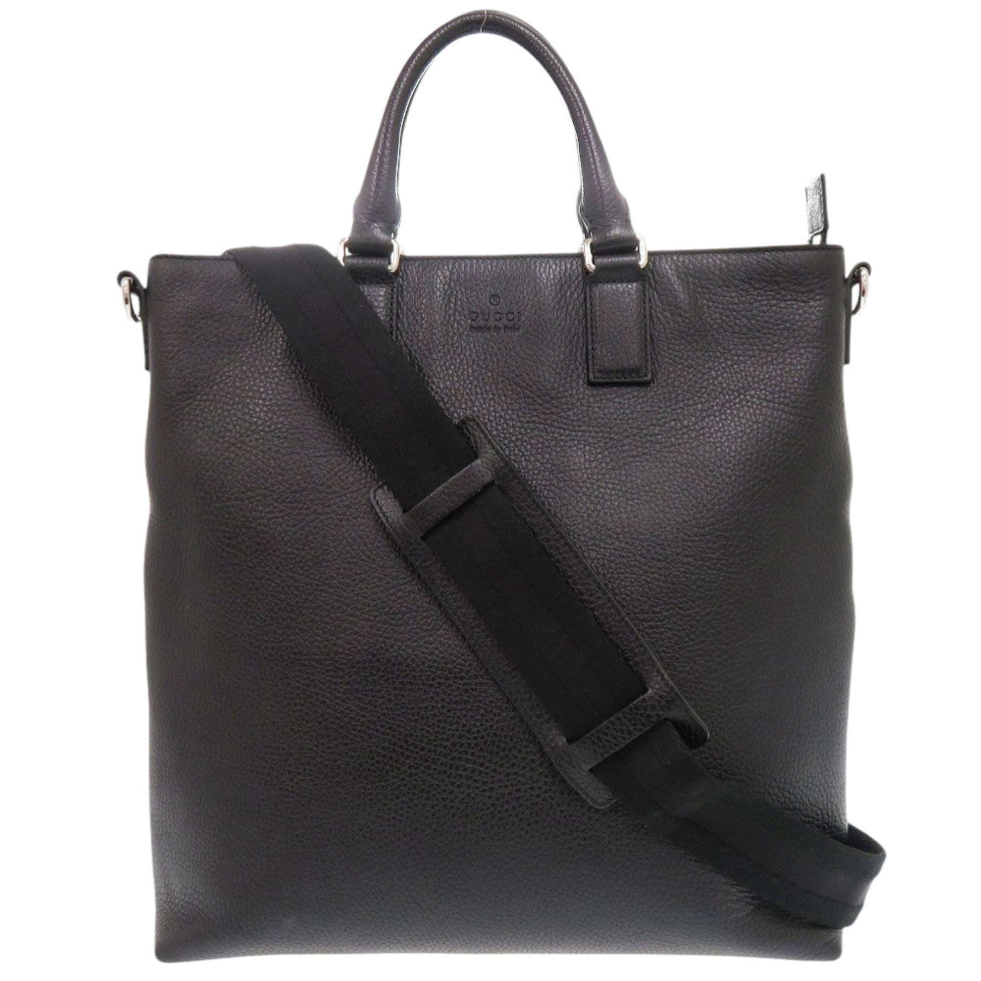 Gucci Black Leather Handbag (Pre-Owned)