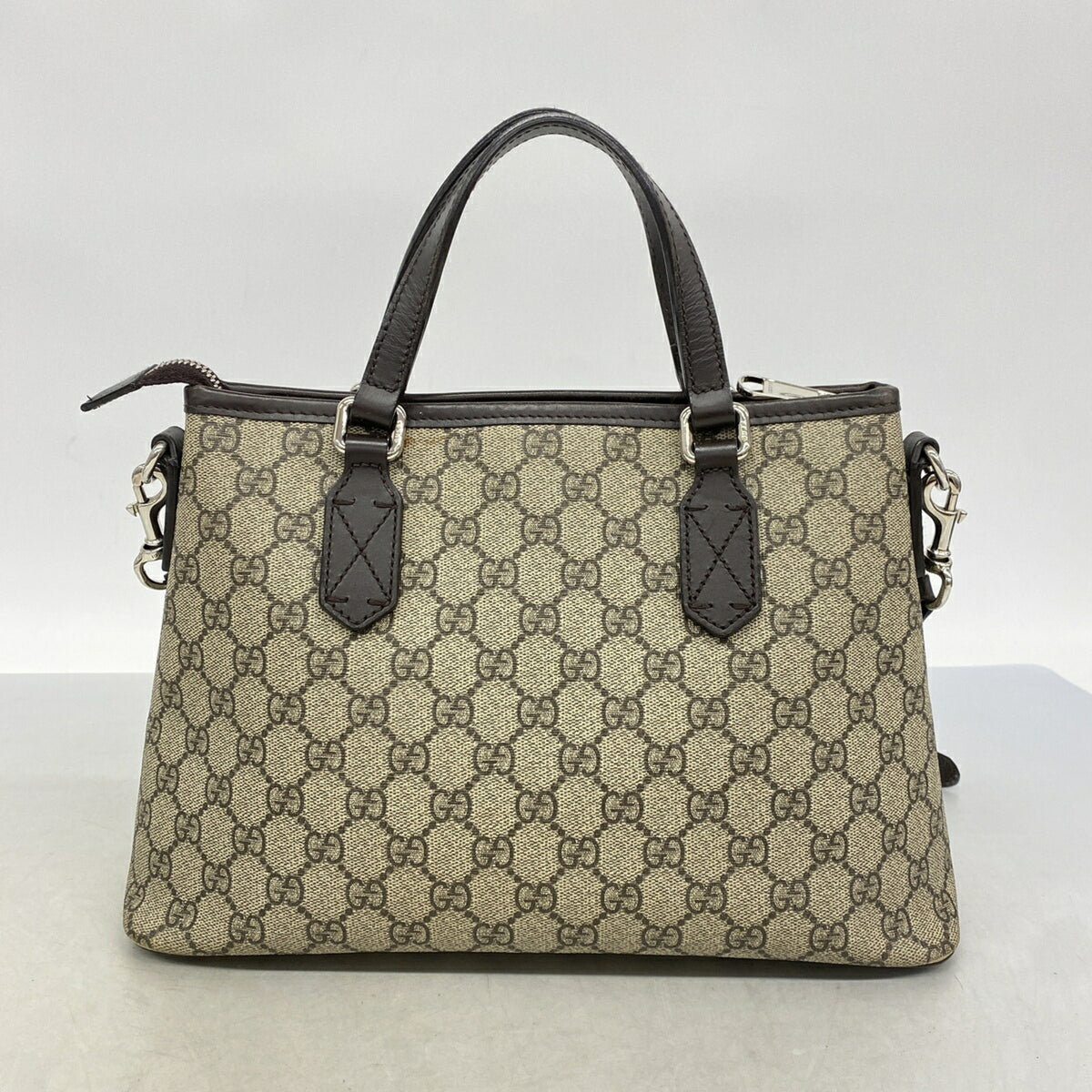 Gucci Brown Pvc Handbag (Pre-Owned)