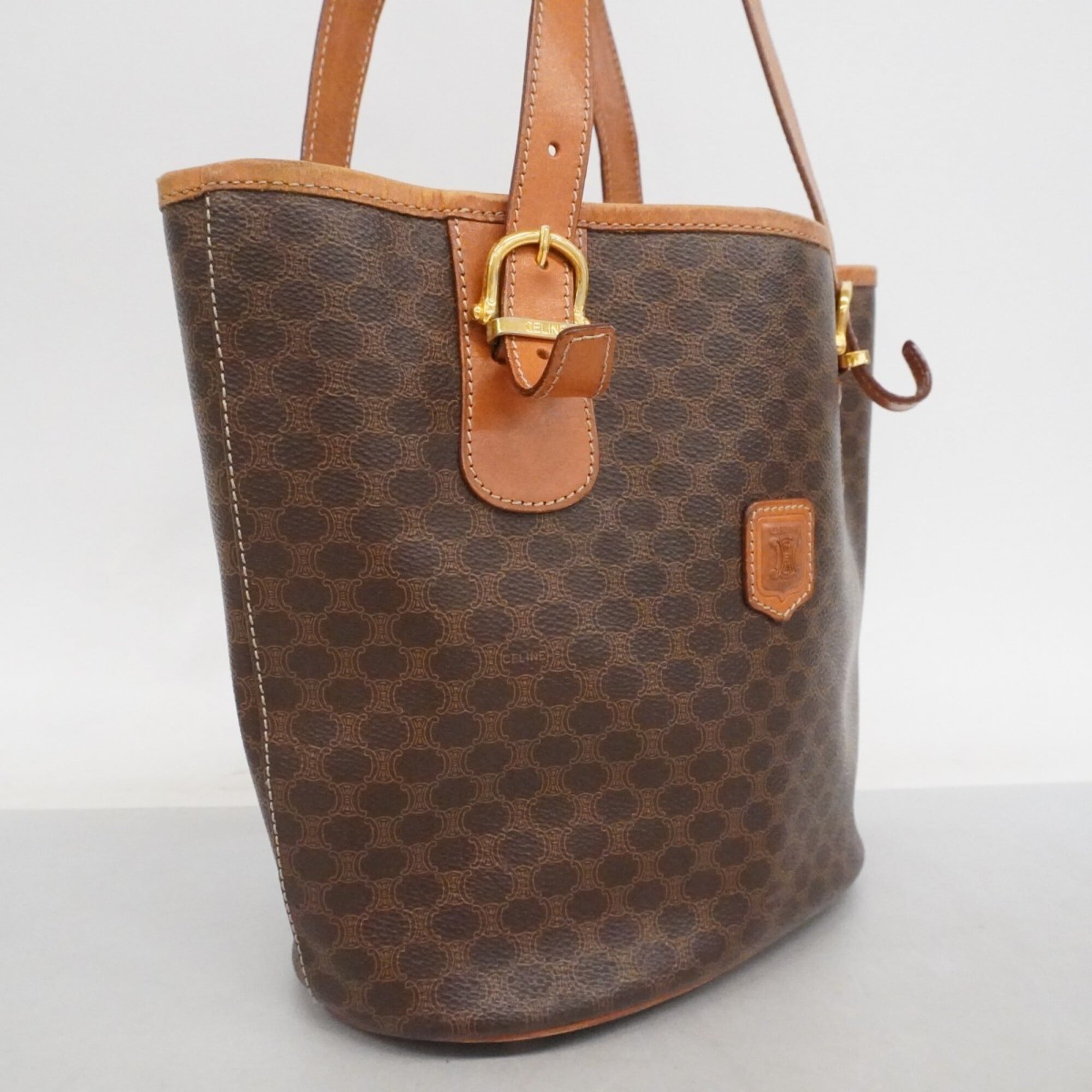 Celine Brown Pvc Tote Bag (Pre-Owned)