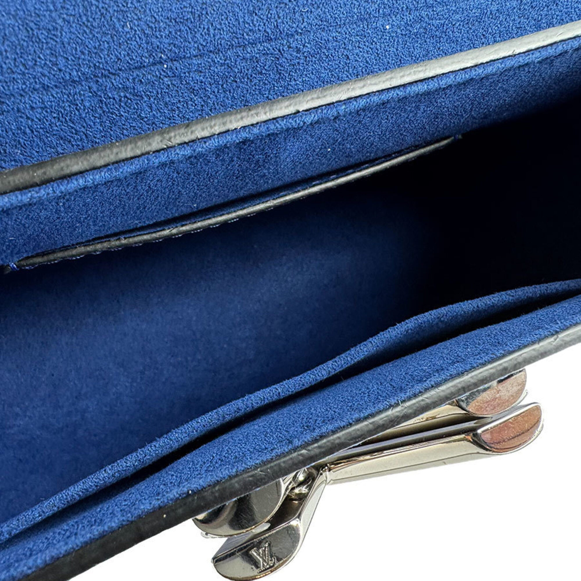 Louis Vuitton Blue Epi Leather Metal Shoulder Bag (Pre-Owned)