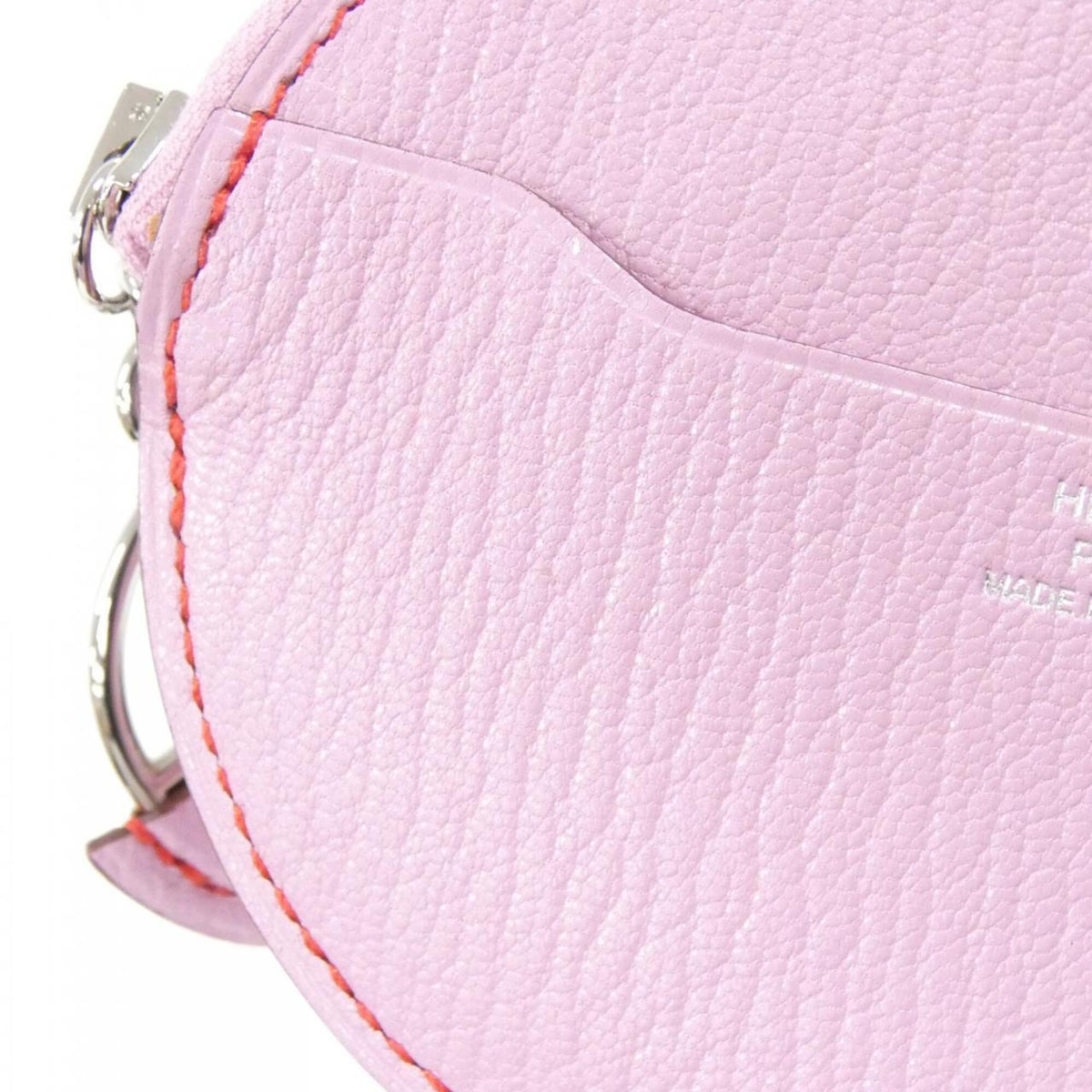 Hermes Pink Chevre Leather Coin Purse/Coin Case (Pre-Owned)