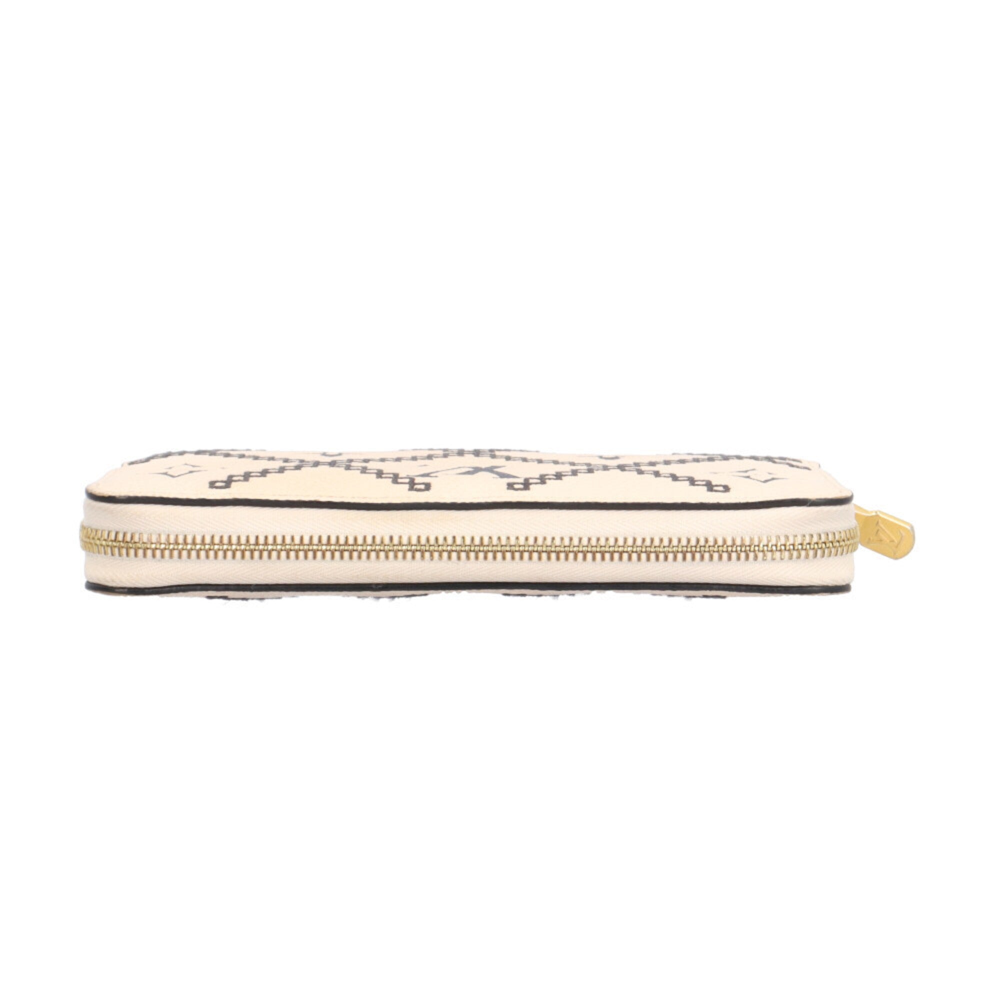 Louis Vuitton Monogram Empreinte Beige Leather Long Wallet (Bi-Fold) (Pre-Owned)