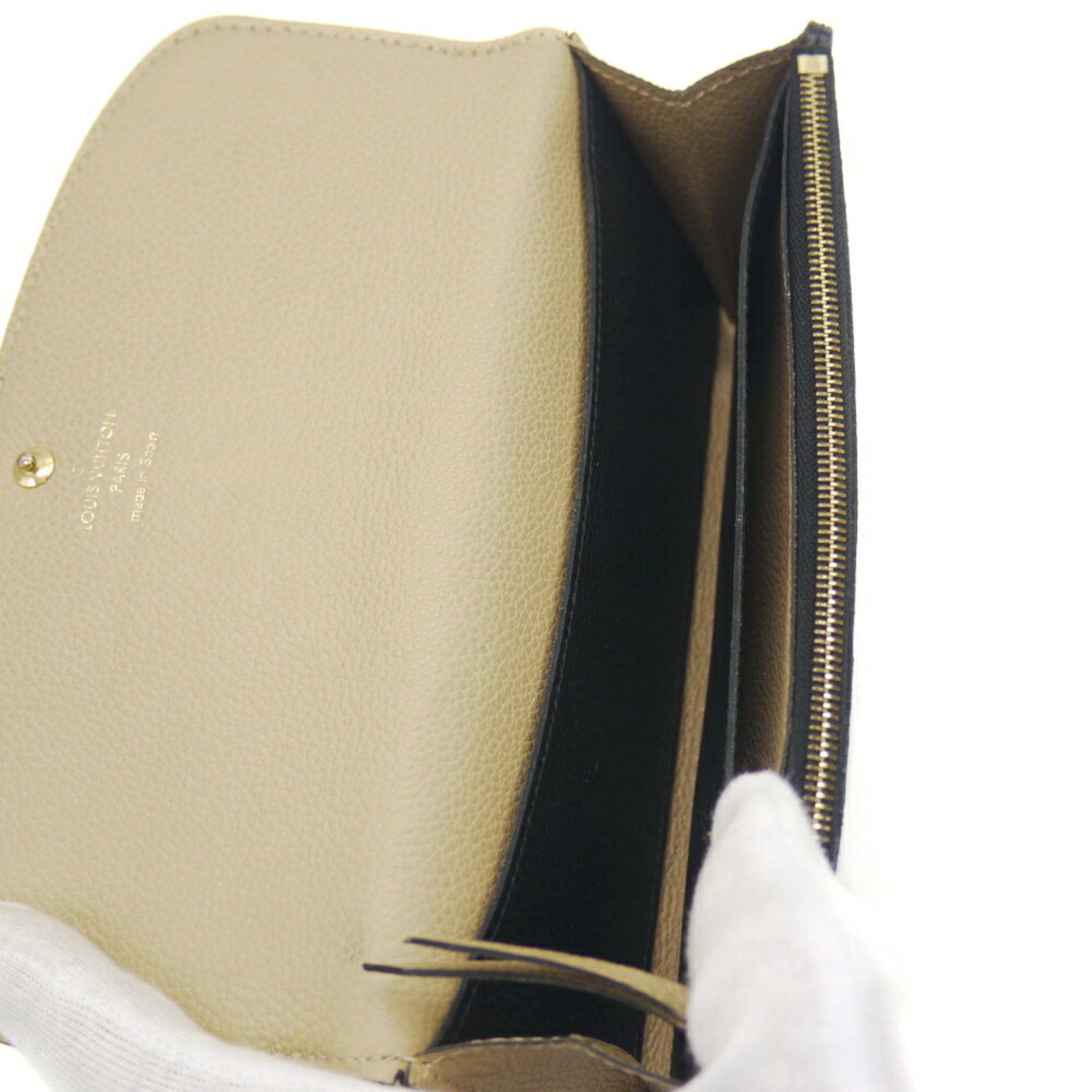 Louis Vuitton Monogram Noir Monogram Empreinte Long Wallet (Bi-Fold) (Pre-Owned)