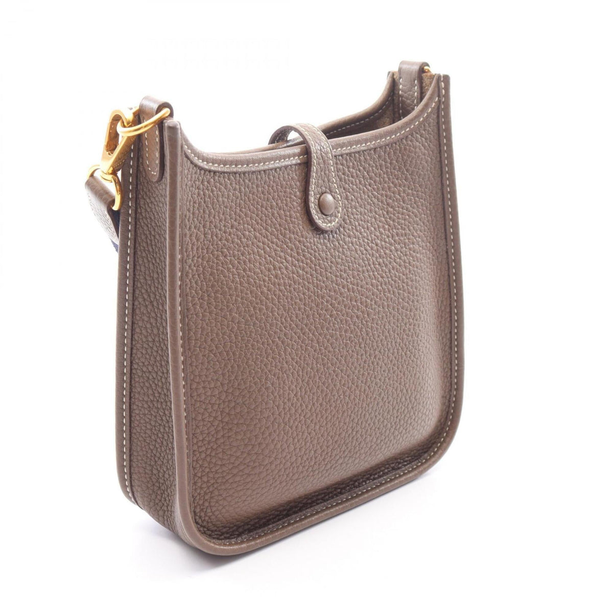 Hermes Etoupe Gray Gray Taurillon Clemence Leather Leather Handbag Shoulder Bag (Pre-Owned)