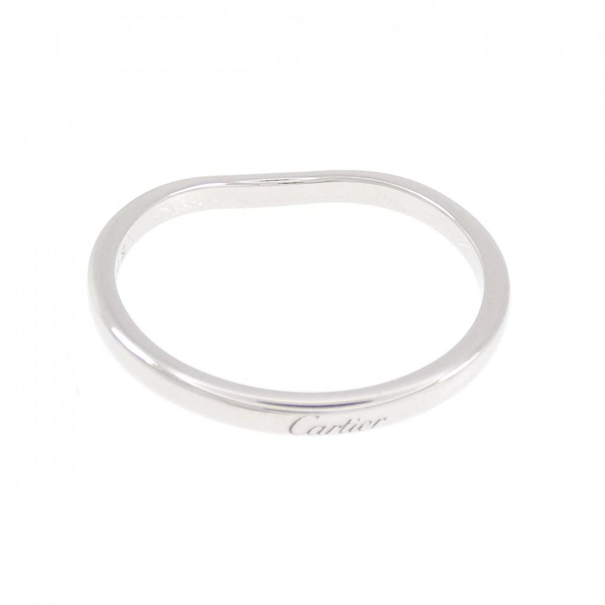 Cartier Platinum Platinum 950 Band Ring (Pre-Owned)