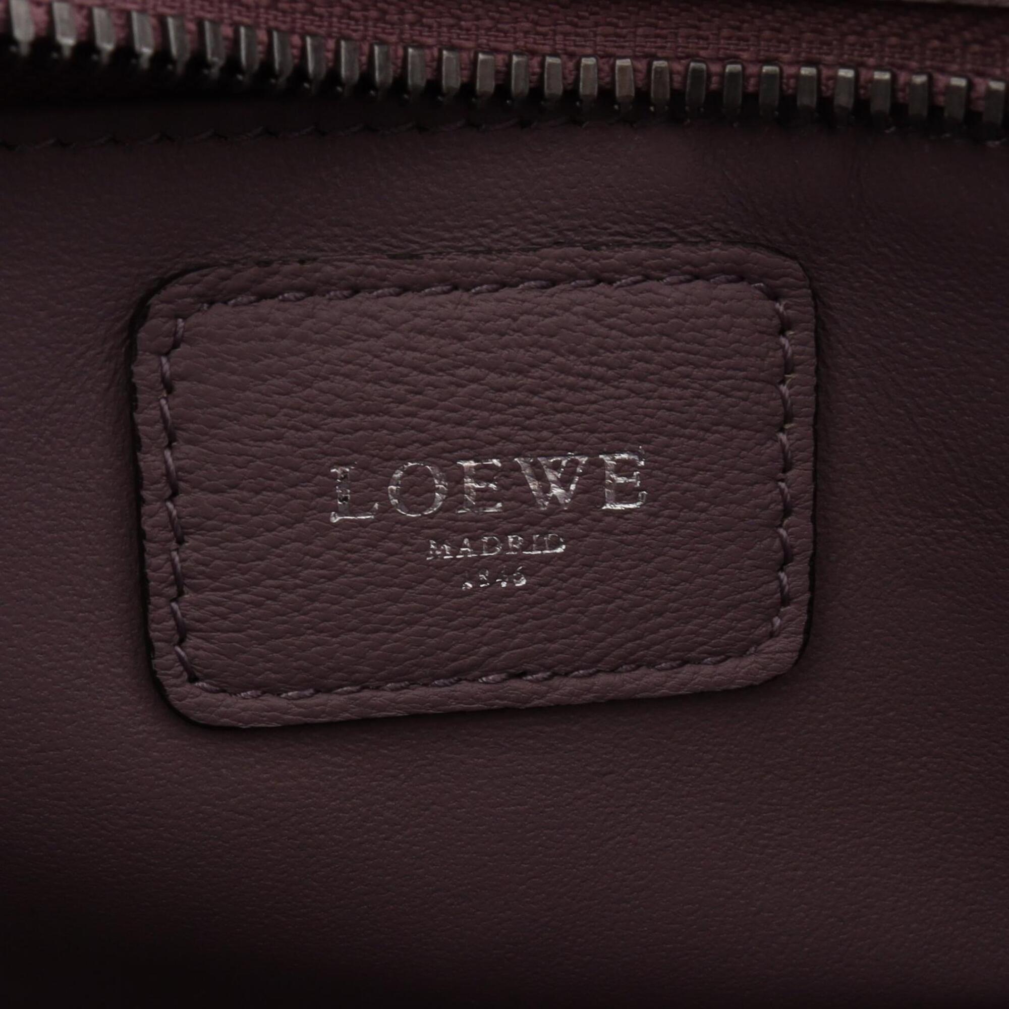 Loewe Pink Purple Leather Handbag (Pre-Owned)