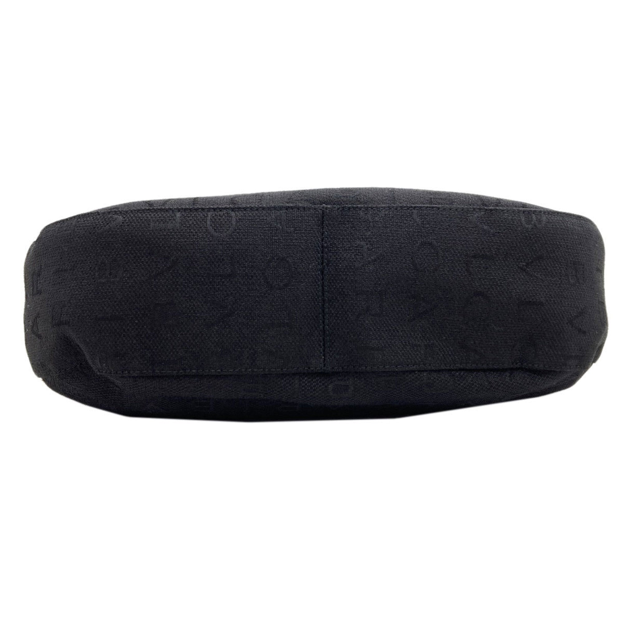 Bvlgari Logomania Black Canvas Shoulder Bag (Pre-Owned)