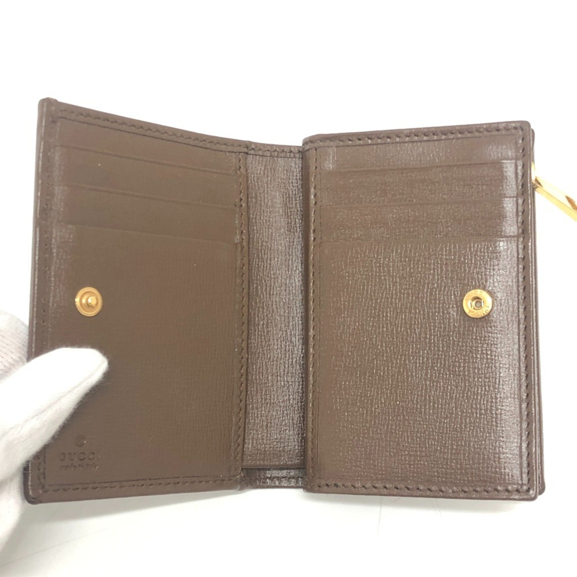 Gucci Gg Supreme Brown Gg Supreme Wallet (Bi-Fold) (Pre-Owned)