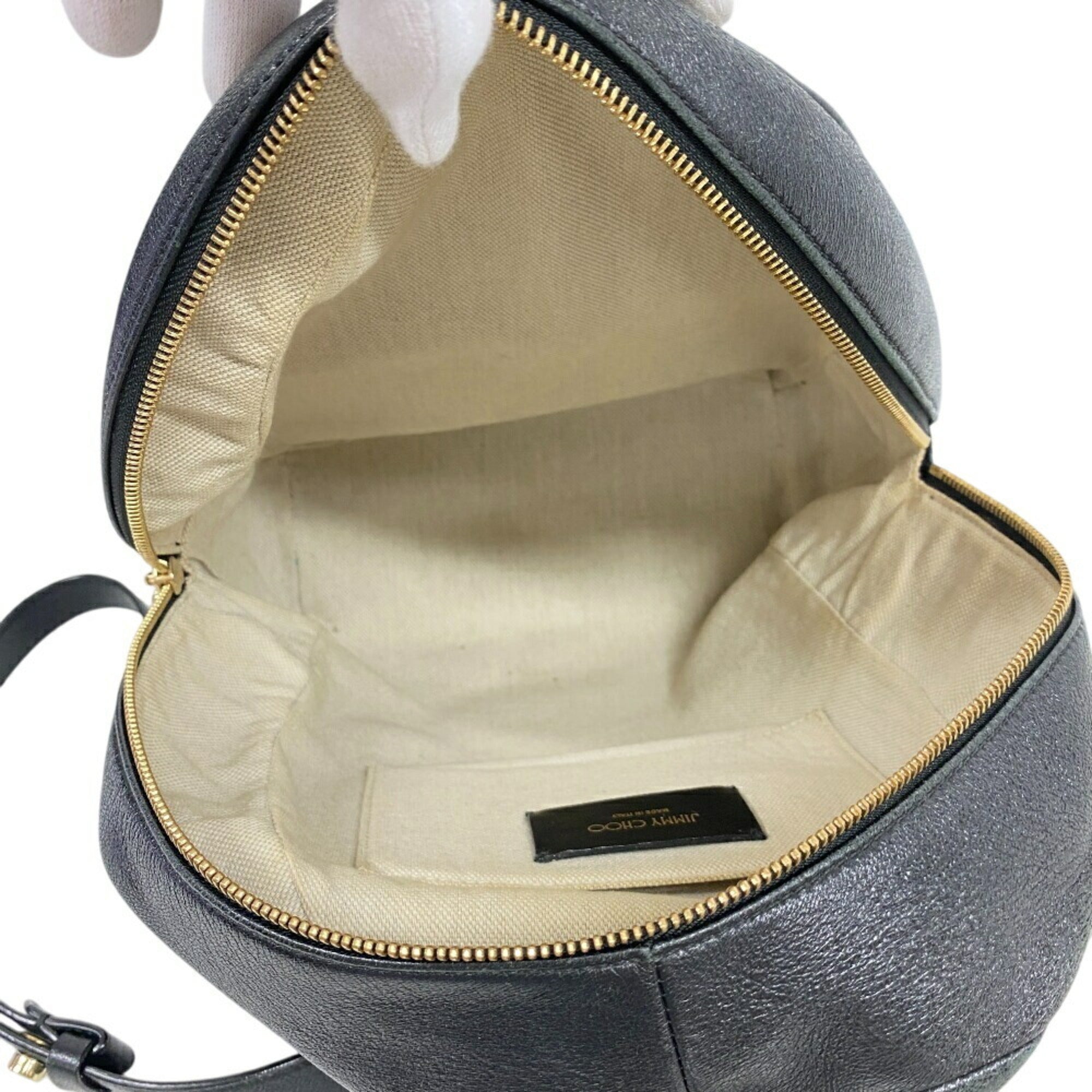 Jimmy Choo Black Leather Backpack (Pre-Owned)
