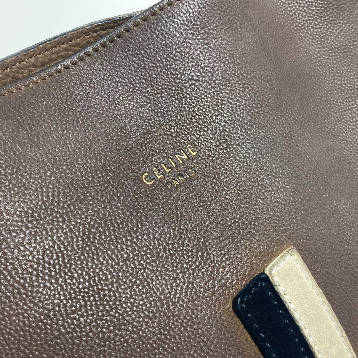 Celine Brown Leather Shoulder Bag (Pre-Owned)