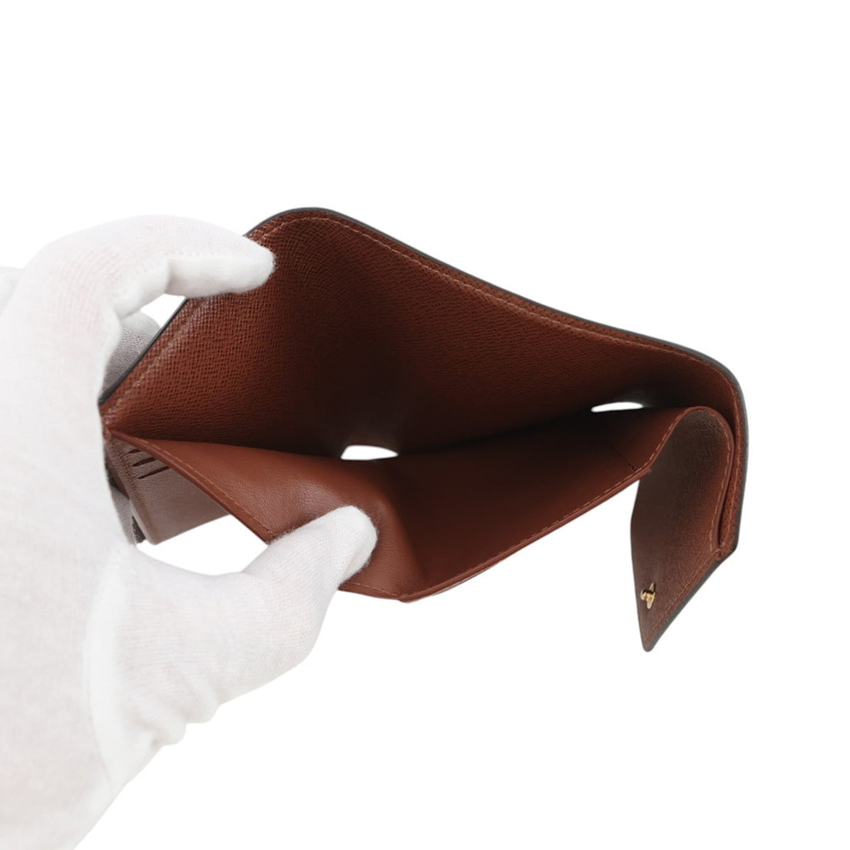 Louis Vuitton Monogram Brown Monogram Wallet (Tri-Fold) (Pre-Owned)