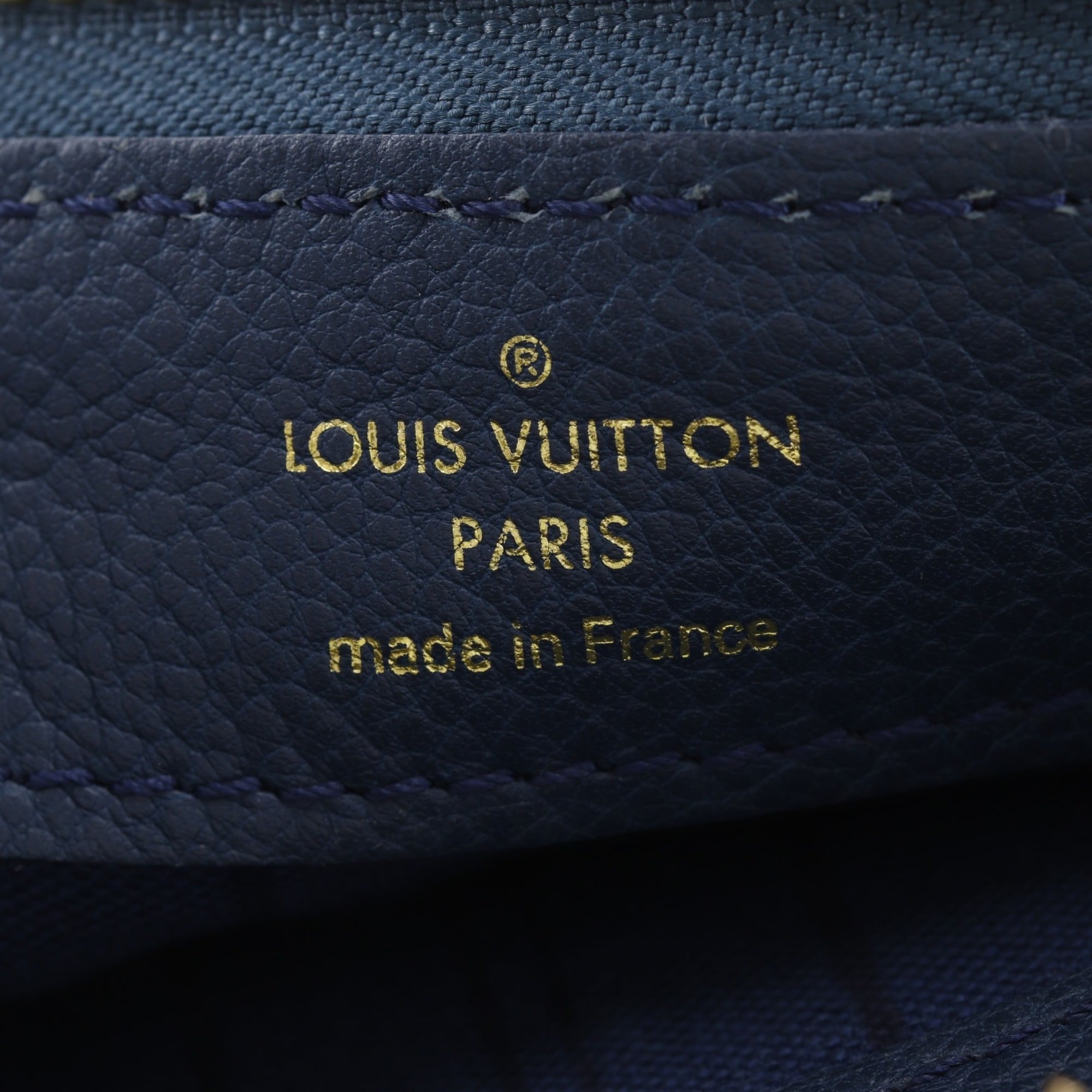 Louis Vuitton Navy Monogram Empreinte Clutch Bag (Pre-Owned)