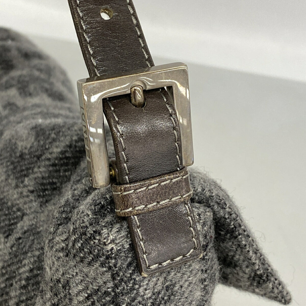 Fendi Gray Wool Handbag (Pre-Owned)