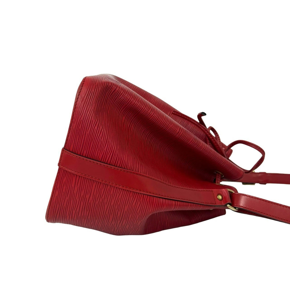 Louis Vuitton Red Color Leather Shoulder Bag (Pre-Owned)