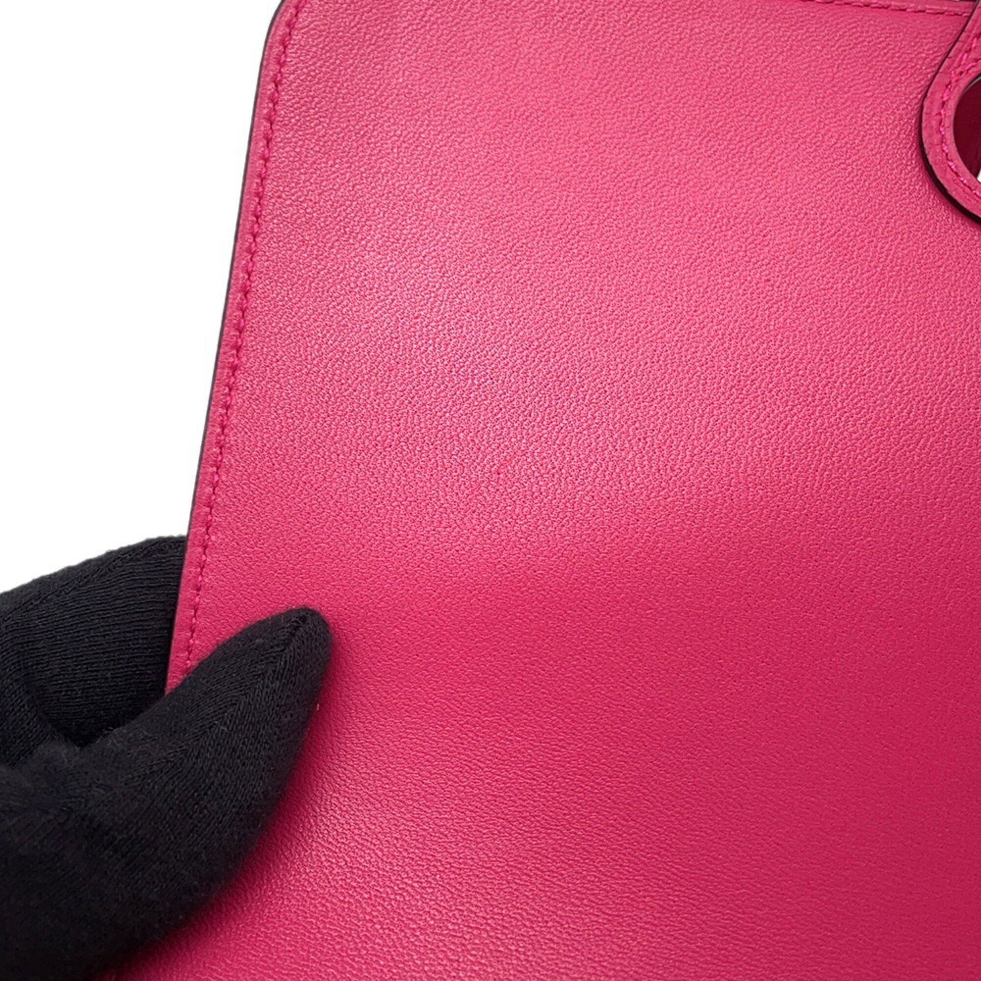 Hermes Pink Togo Leather Long Wallet (Bi-Fold) (Pre-Owned)